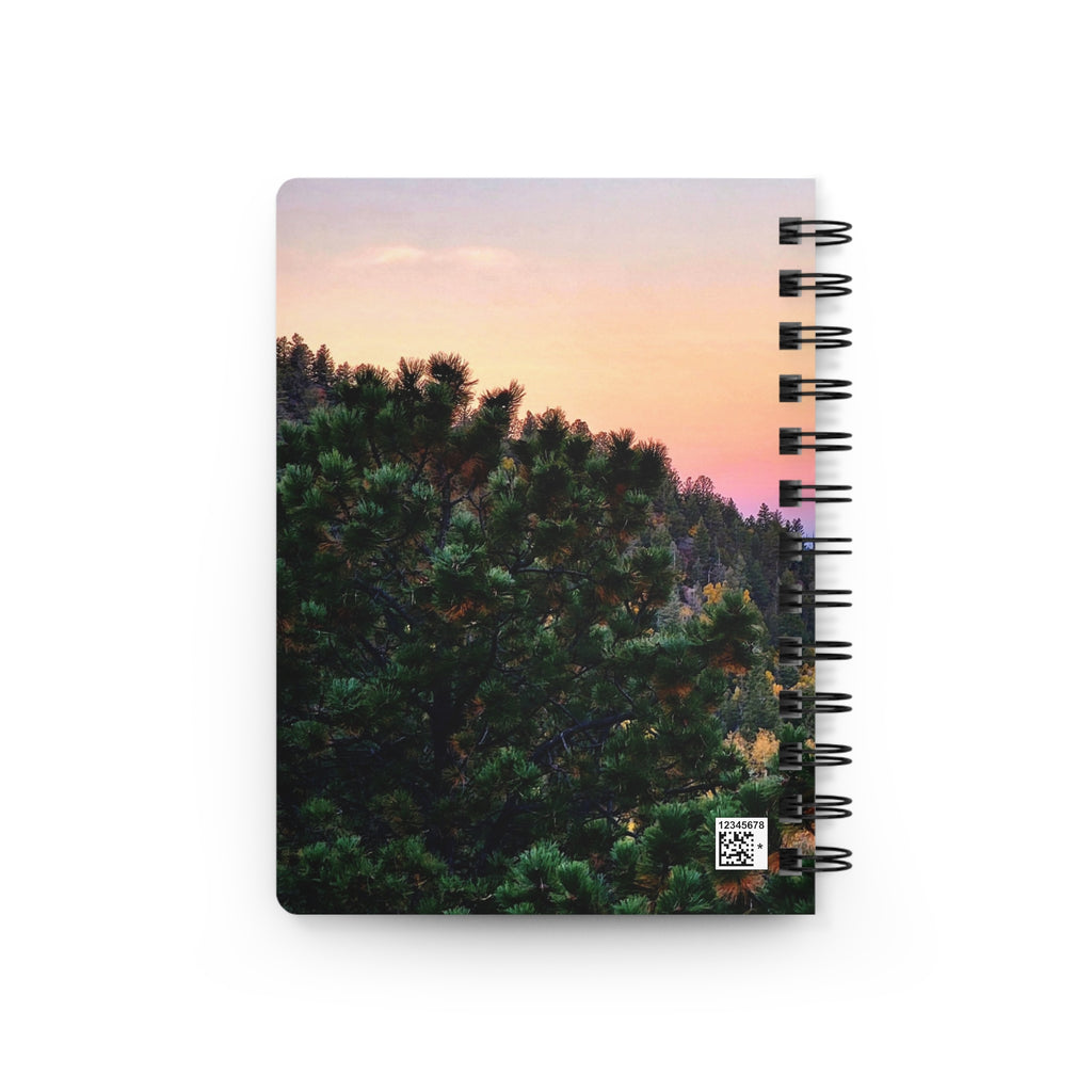 Sunset Mountain Journal — Spiral-Bound Scenic Notebook