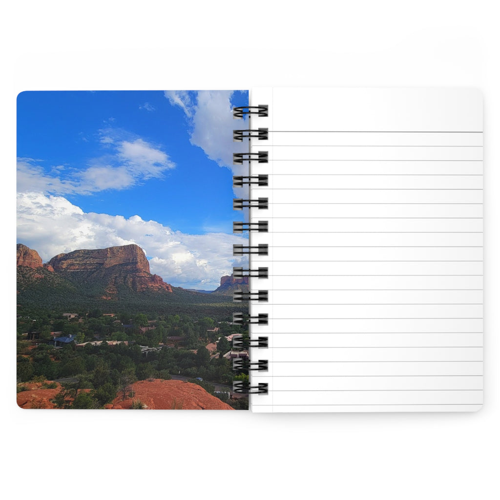 Sedona Vista Spiral Journal — Scenic Mountain Landscape Notebook for Travel, Hiking & Daily Notes