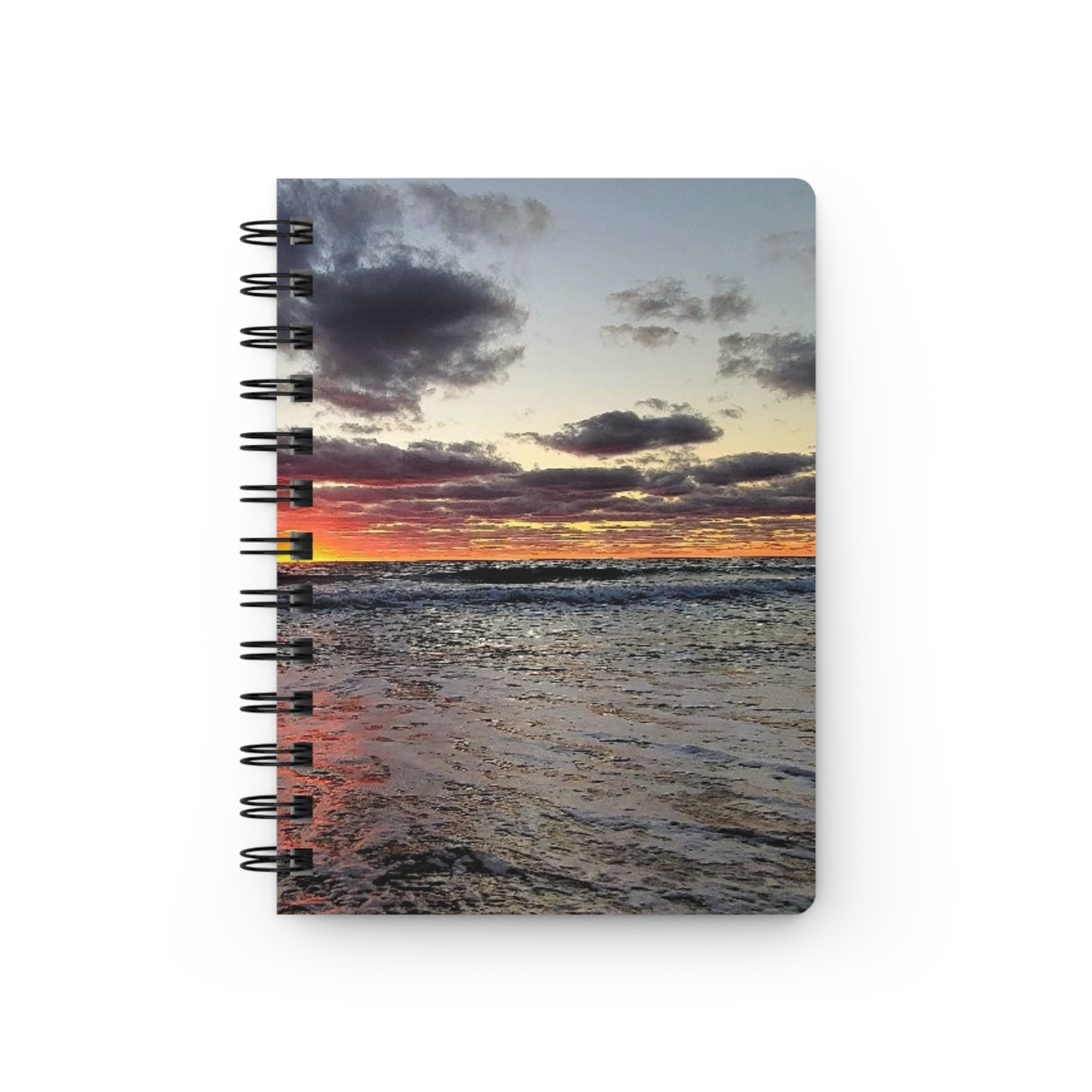 Forgiven Journal — Ocean WashAway Waves & Outstretched Healing Hands Sunrise Notebook