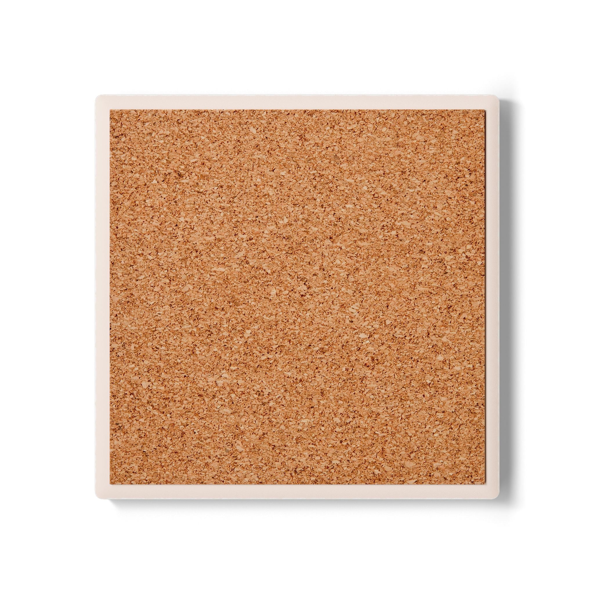 Beach Night Reflection Ceramic Coaster — Coastal Sunset Art Drink Saver