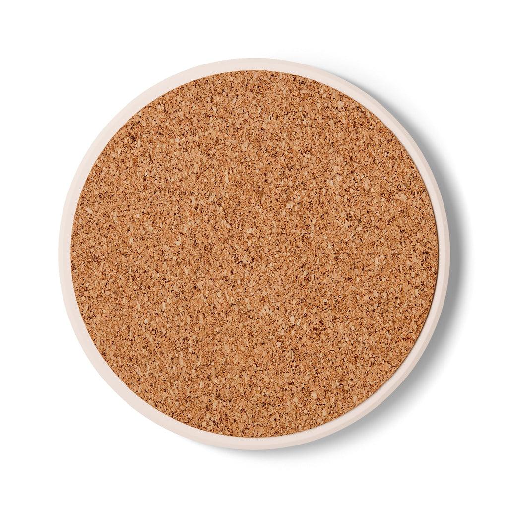 Desert Sage Ceramic Coaster — Southwestern Sunset Landscape Drink Coaster