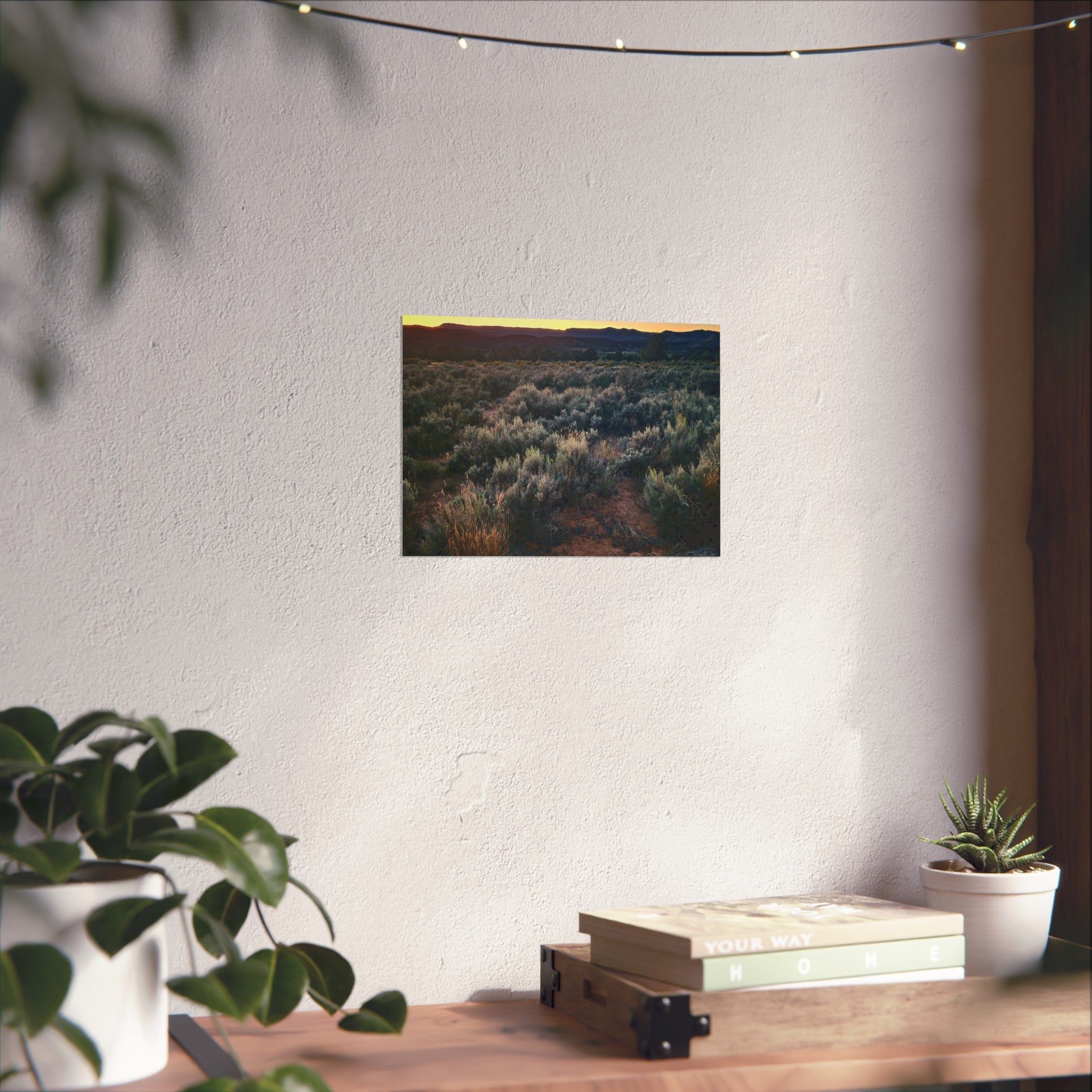 Sagebrush Sunset Fine Art Poster