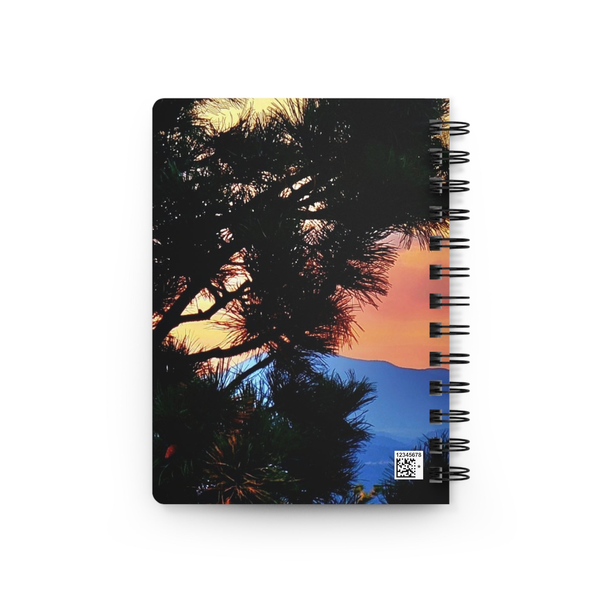 Sunset Mountain Spiral Notebook — Scenic Nature Journal for Writing & Travel Notes