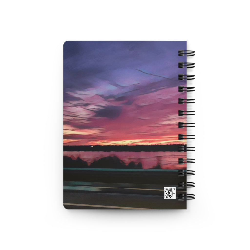 Take A Second & Look Back — Sunset Reflection Notebook