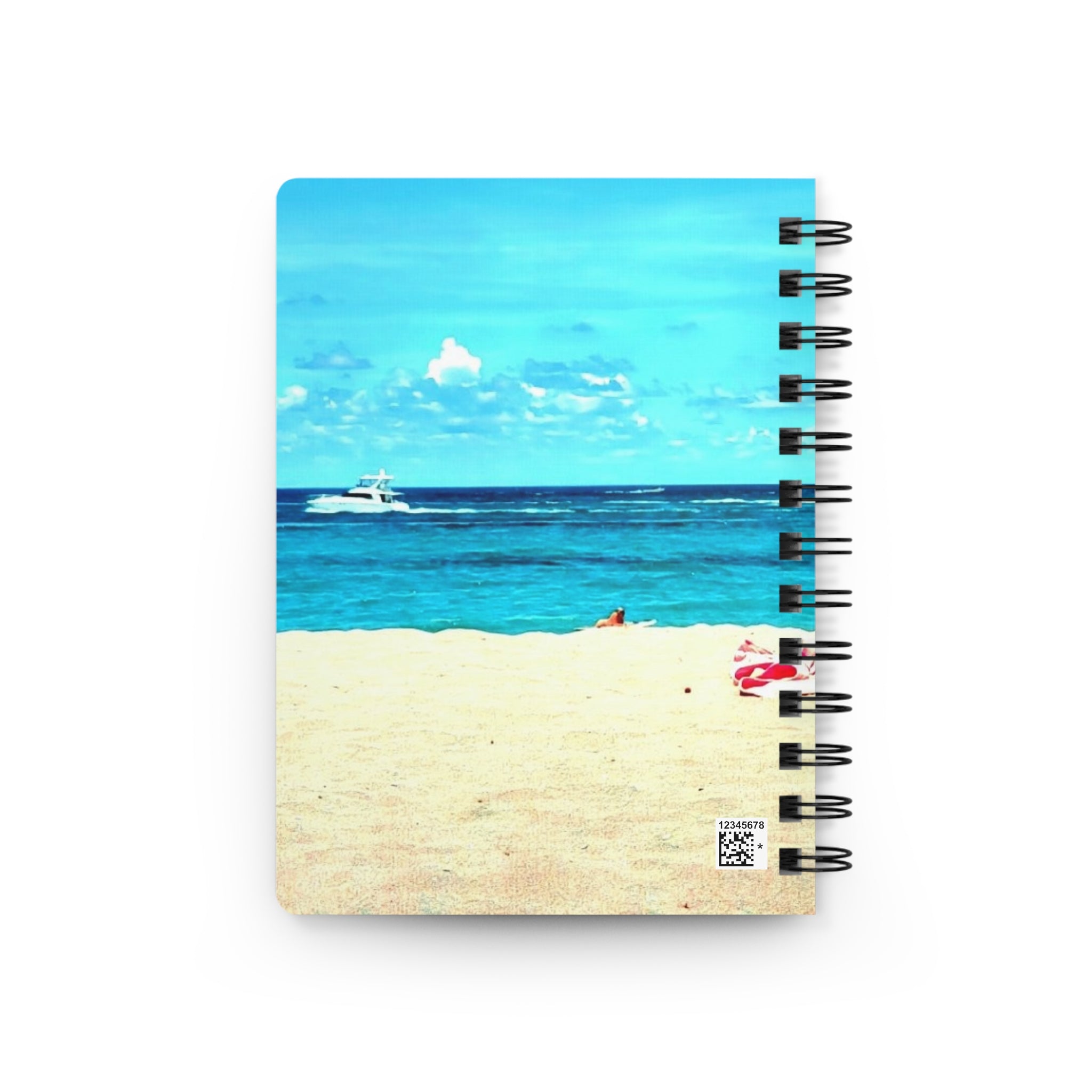 Beach Chair Spiral Notebook — Summer Ocean Journal