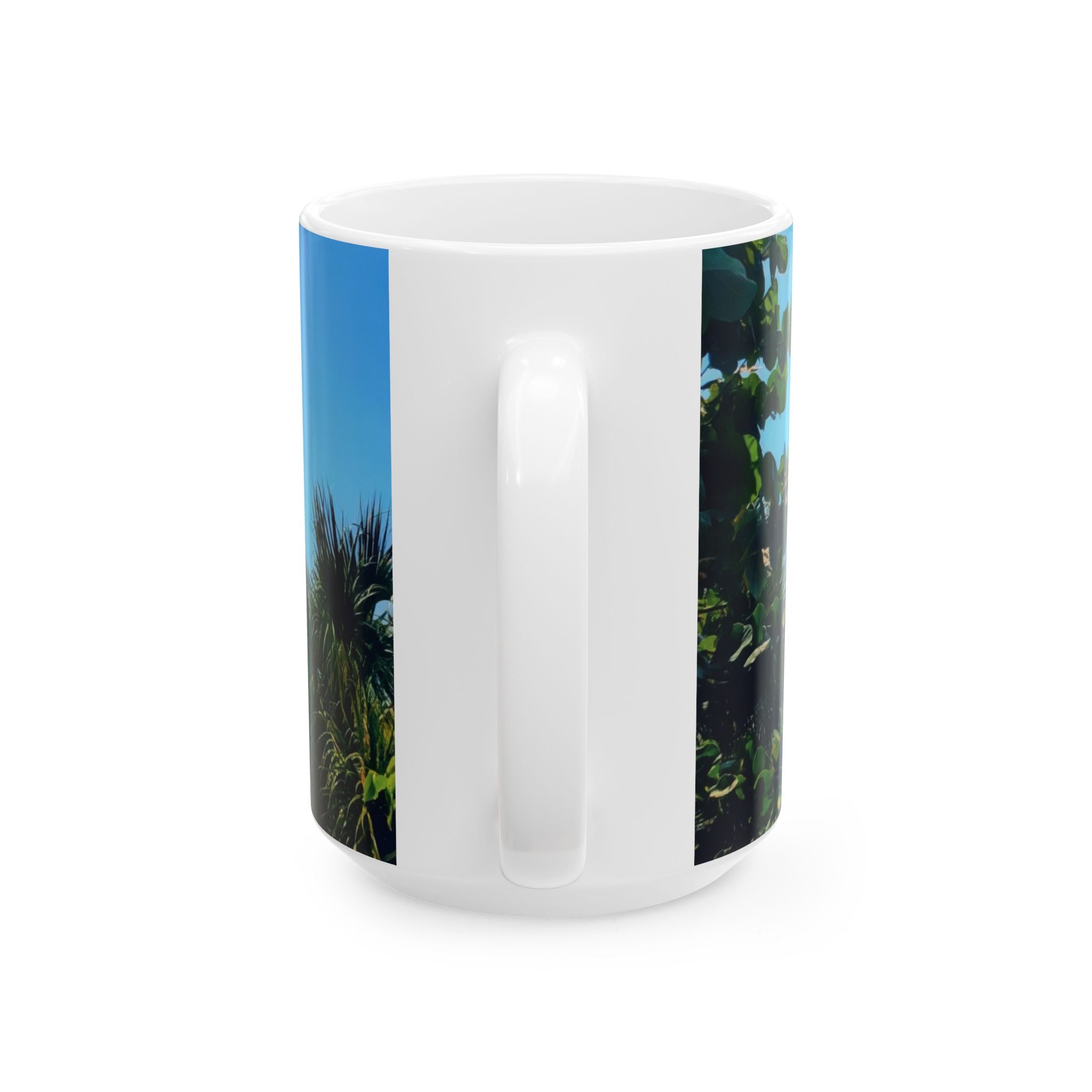 Beach Landscape Ceramic Mug — Ocean Dunes Photo Coffee Cup (11oz or 15oz)