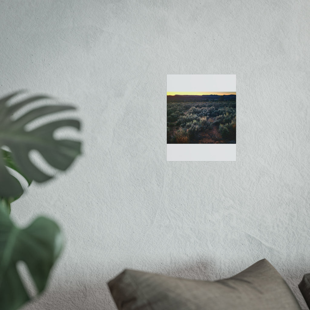 Sagebrush Sunset Fine Art Poster