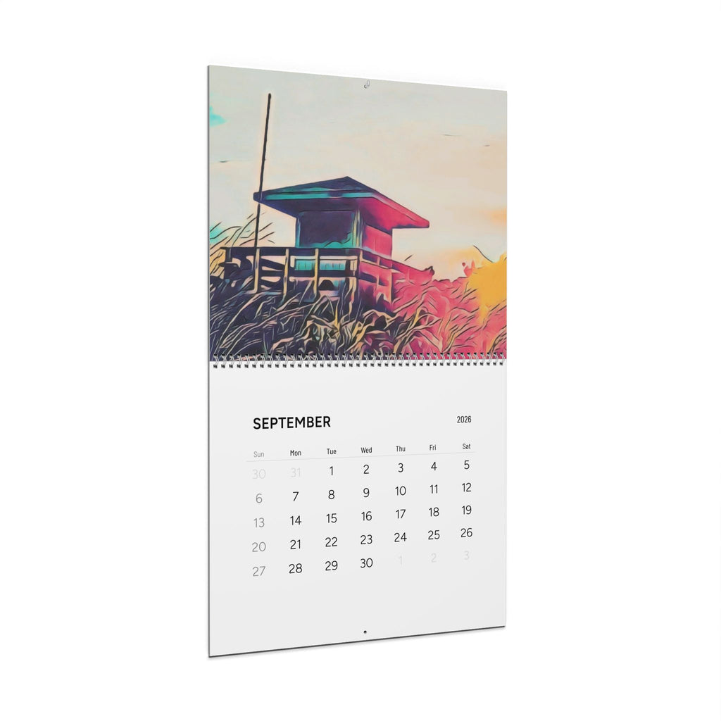 2026 Trippy Beach Photography Wall Calendar — Surreal Coastal Landscapes