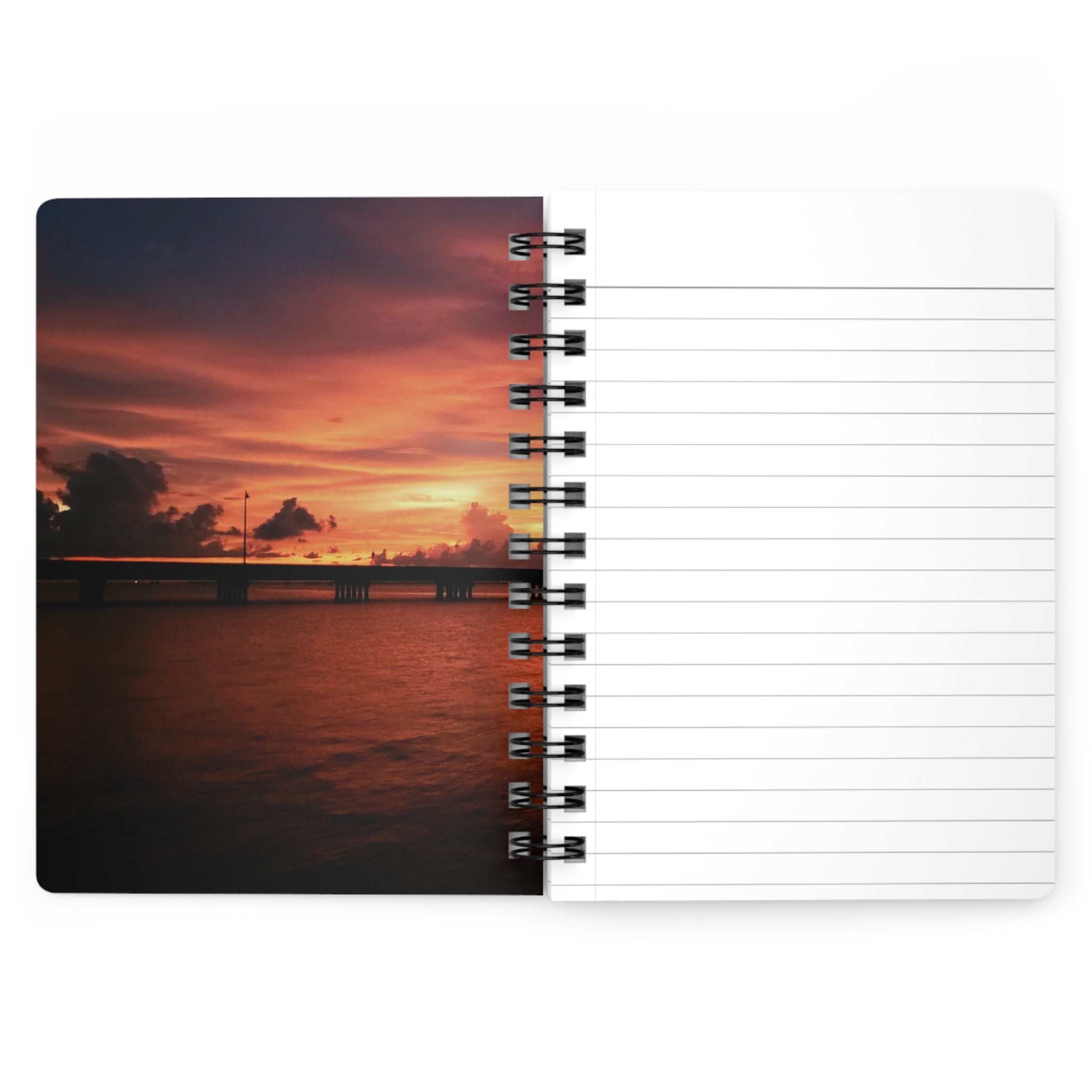 In Transit Journal — Moody Ocean Sunset Notebook for Travel, Reflection & Gifts
