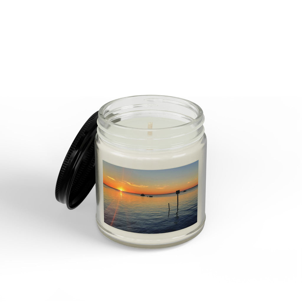 Sunset Harbor Scented Soy Candle – Amber Jar (4oz & 9oz)