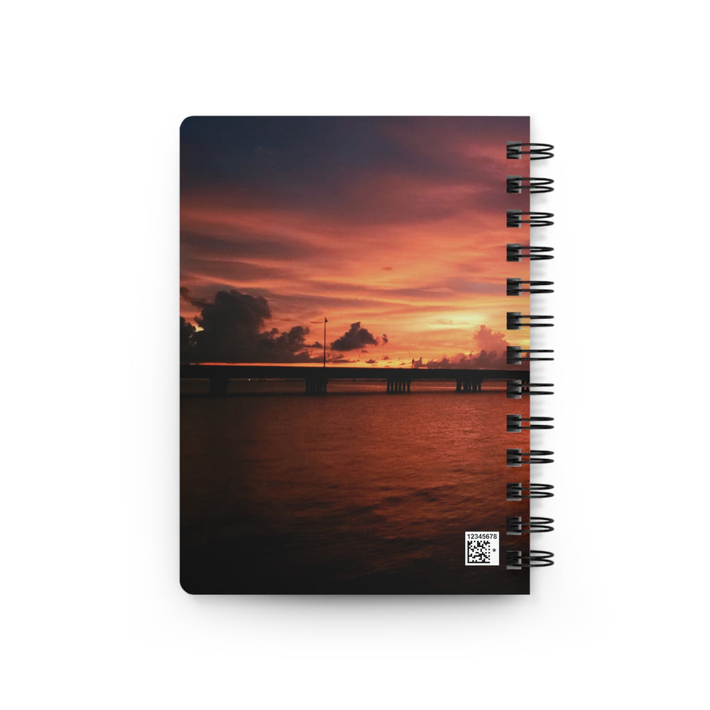 In Transit Journal — Moody Ocean Sunset Notebook for Travel, Reflection & Gifts