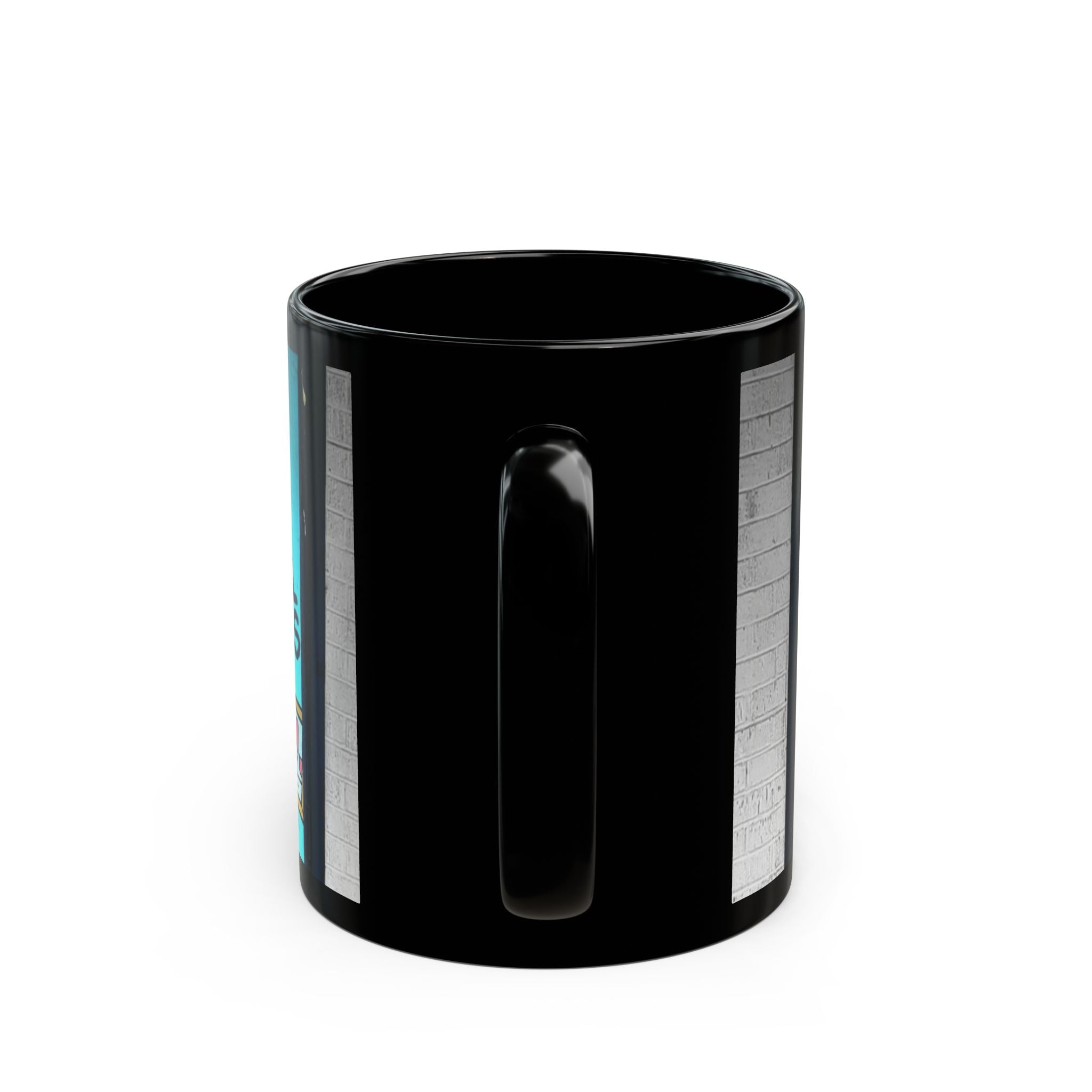 Black Mug — 'The Real World' Retro Cartoon Vegas Hotel Coffee Mug (11oz & 15oz)
