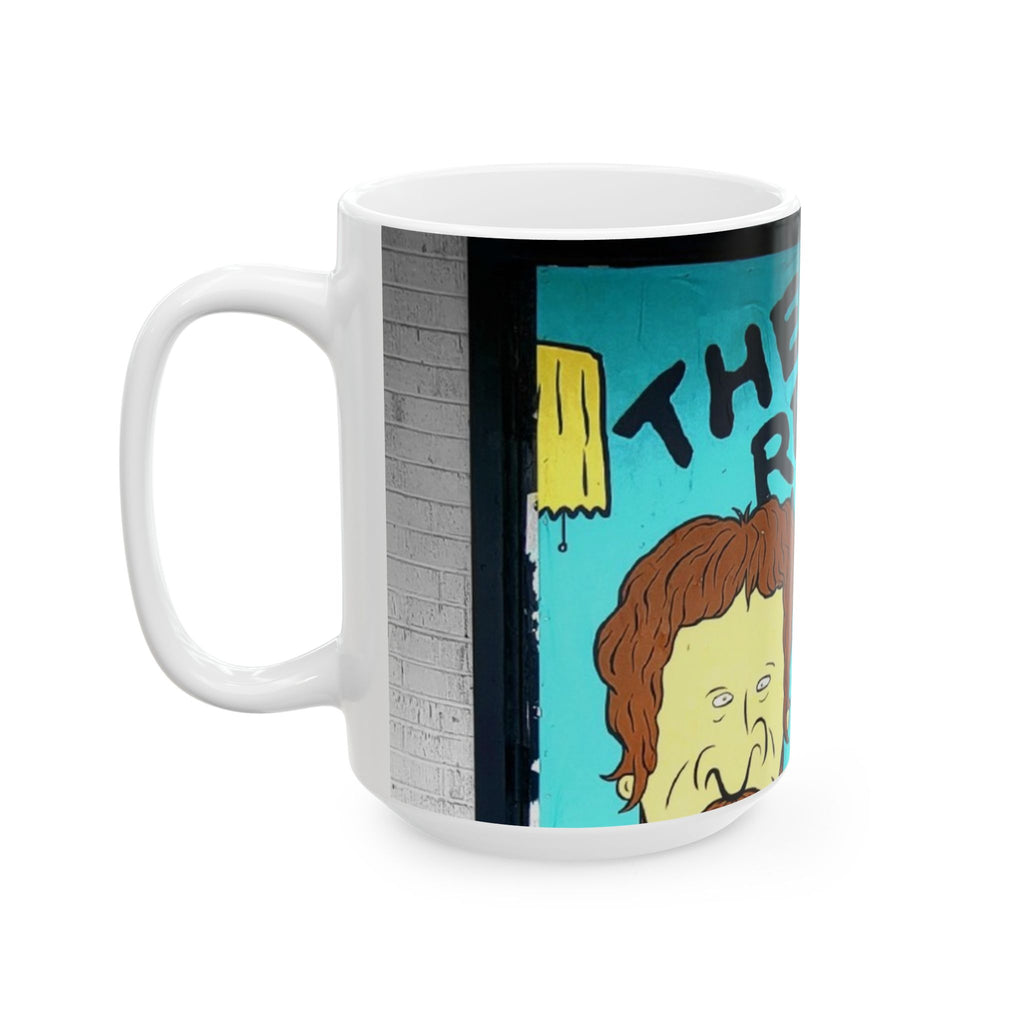 The Real World Ceramic Mug — Funny Retro Cartoon Coffee Cup (11oz & 15oz)