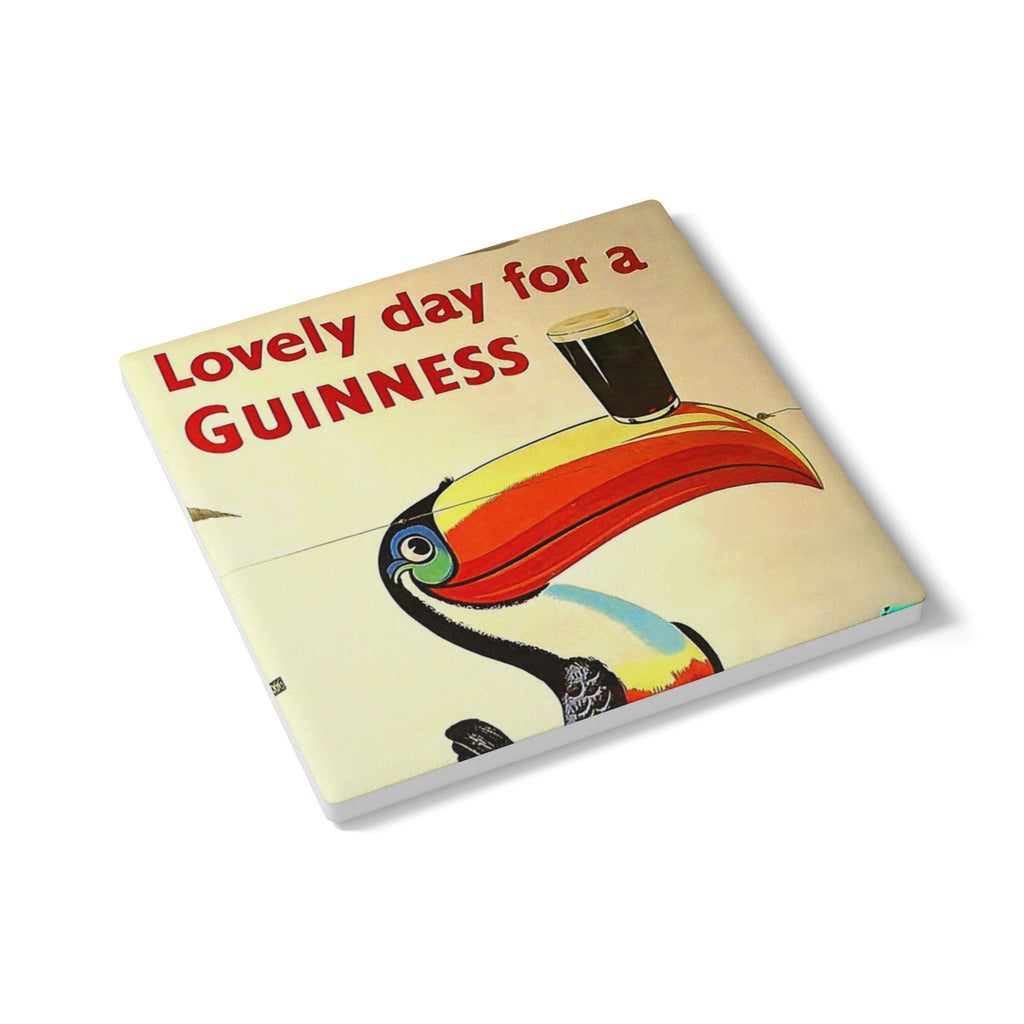 Guinness Toucan Ceramic Coaster – Vintage Pub Beer Bar Drink Mat