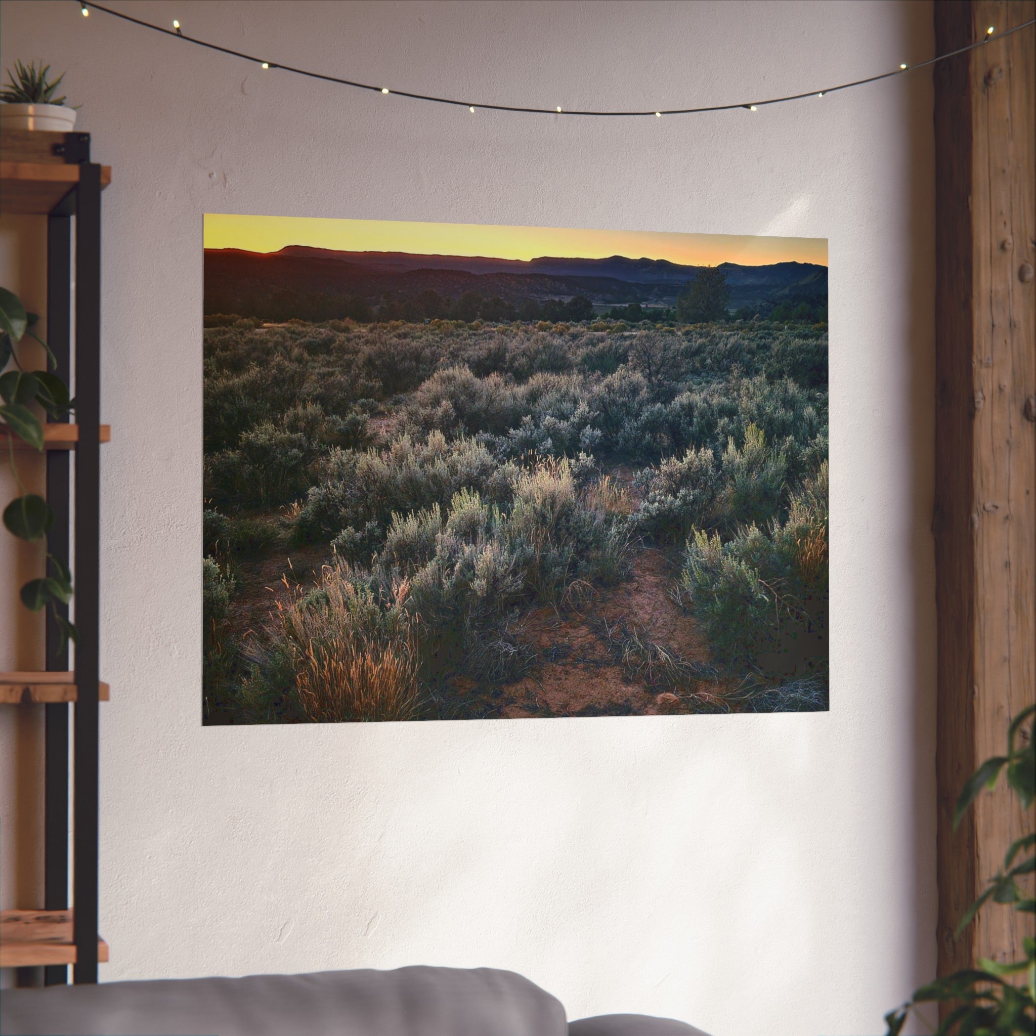 Sagebrush Sunset Fine Art Poster