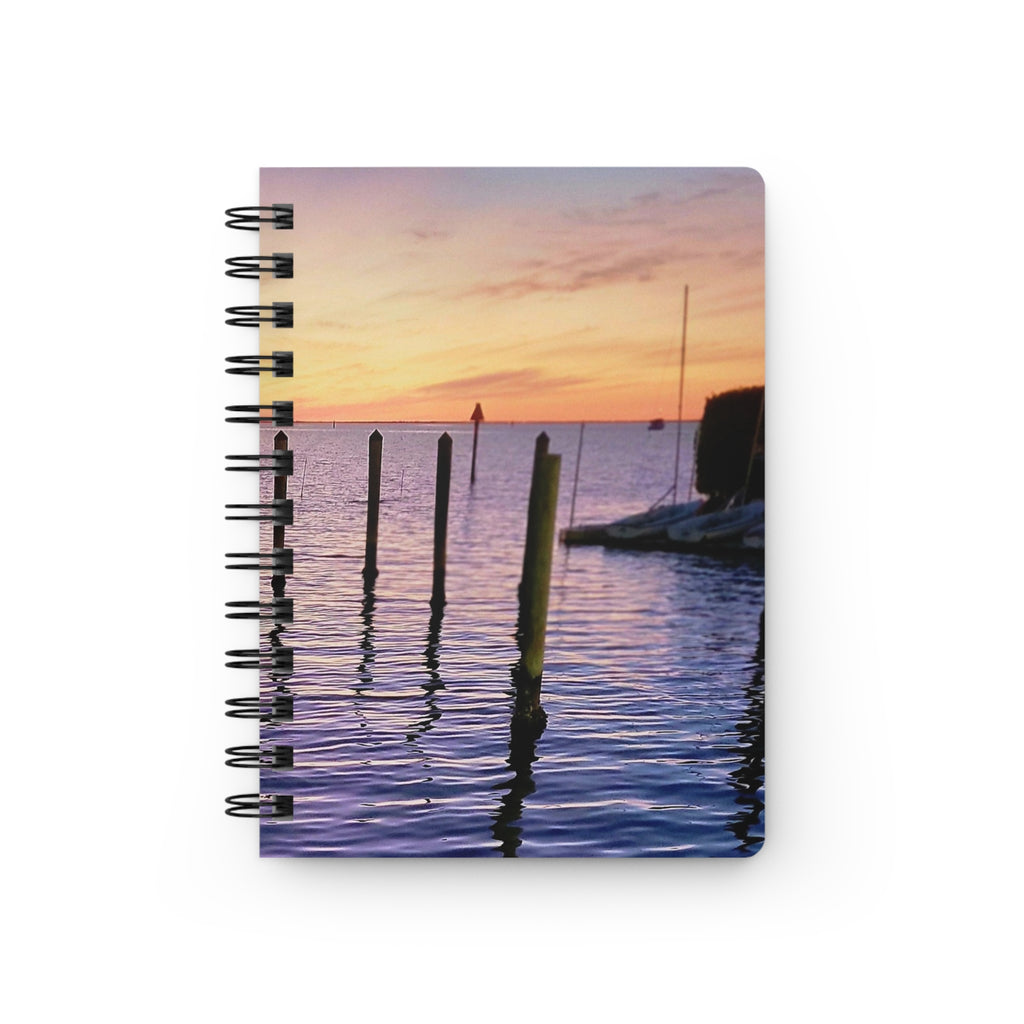 Sunset Harbor Spiral Notebook — Coastal Sunset Journal