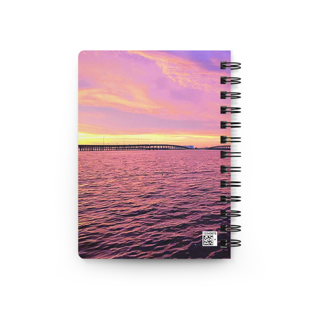 Outlook Journal  — Purple Ocean Spiral Notebook for Notes & Travel