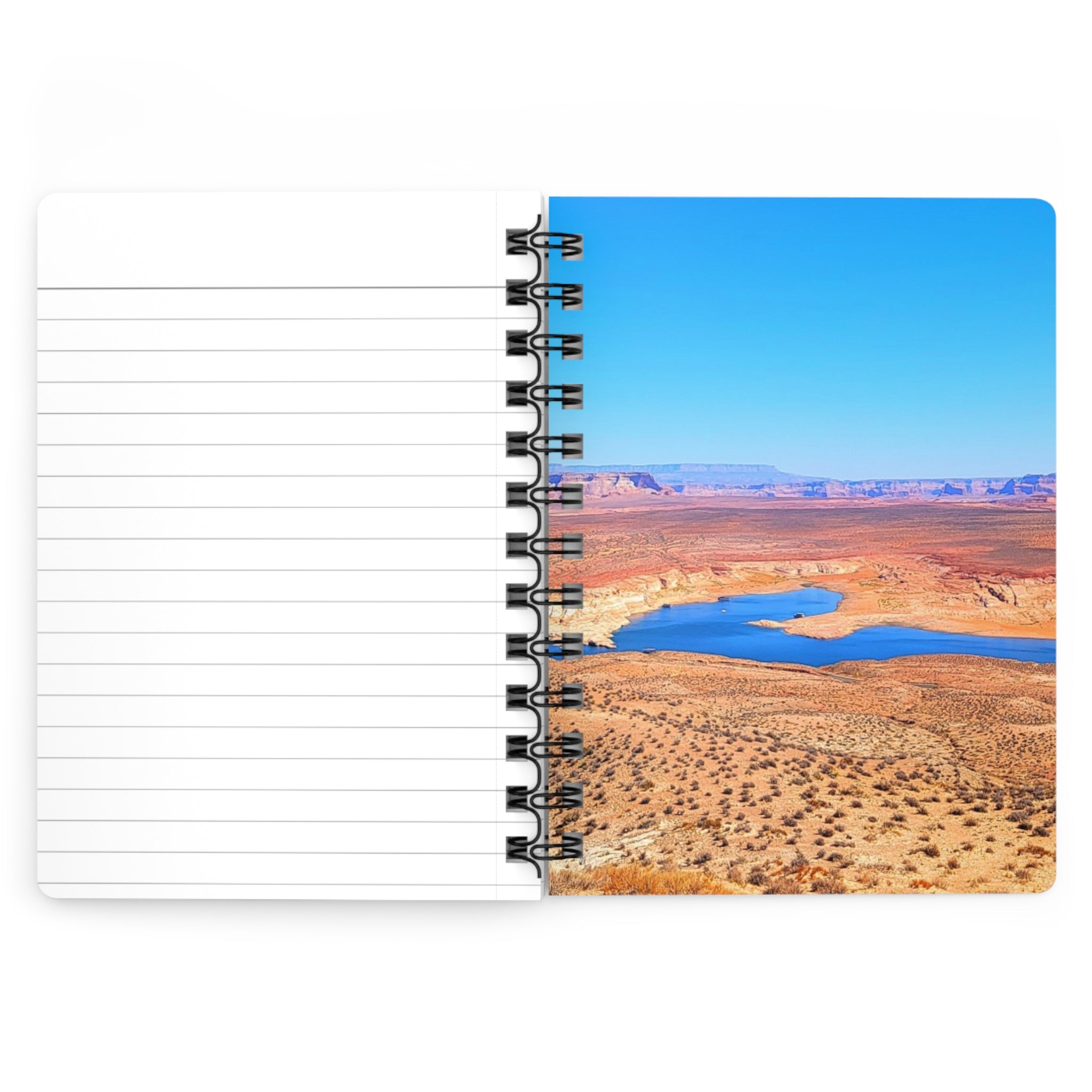 Desert Lake Spiral Journal — Southwestern Landscape Notebook for Travel, Nature & Daily Writing