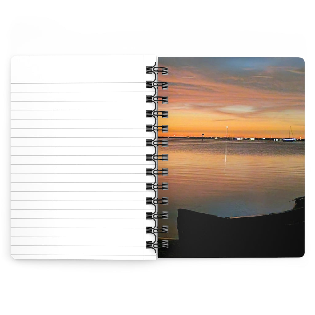 Settle Down Journal — Scenic Beach Sunset Notebook