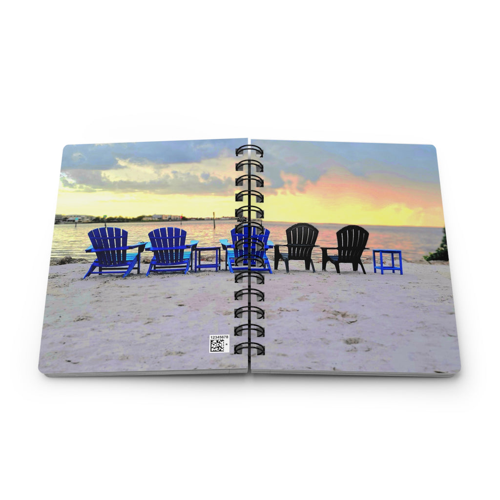 The Good Times We've Had Journal — Relaxing Coastal Notebook with Adirondack Chairs