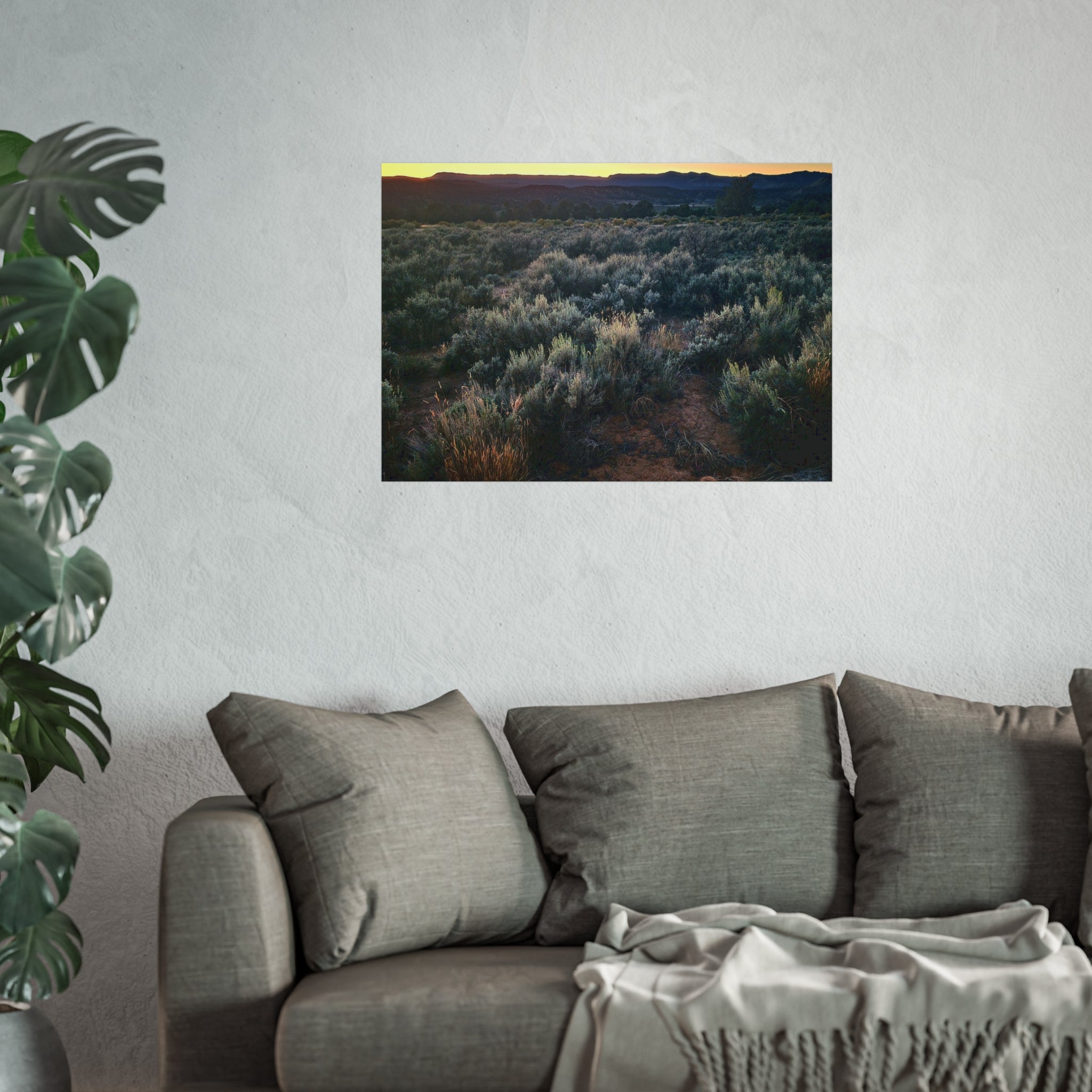Sagebrush Sunset Fine Art Poster