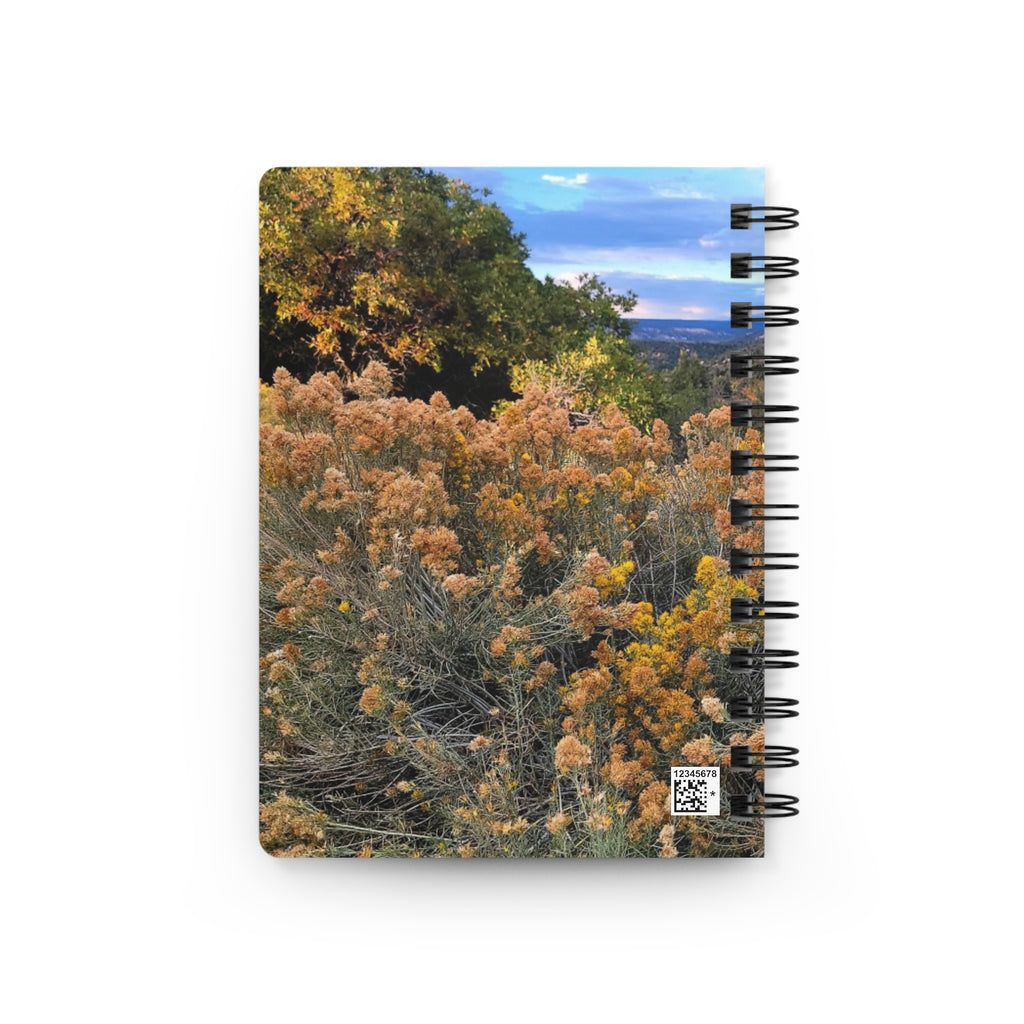 Spiral Notebook — Golden Sagebrush Landscape Journal (Nature Photography)