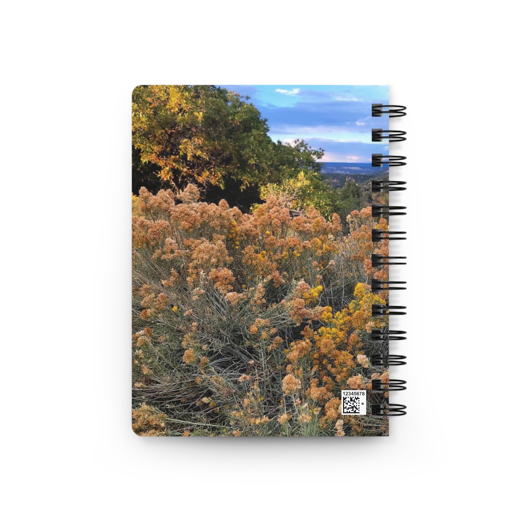 Spiral Notebook — Golden Sagebrush Landscape Journal (Nature Photography)