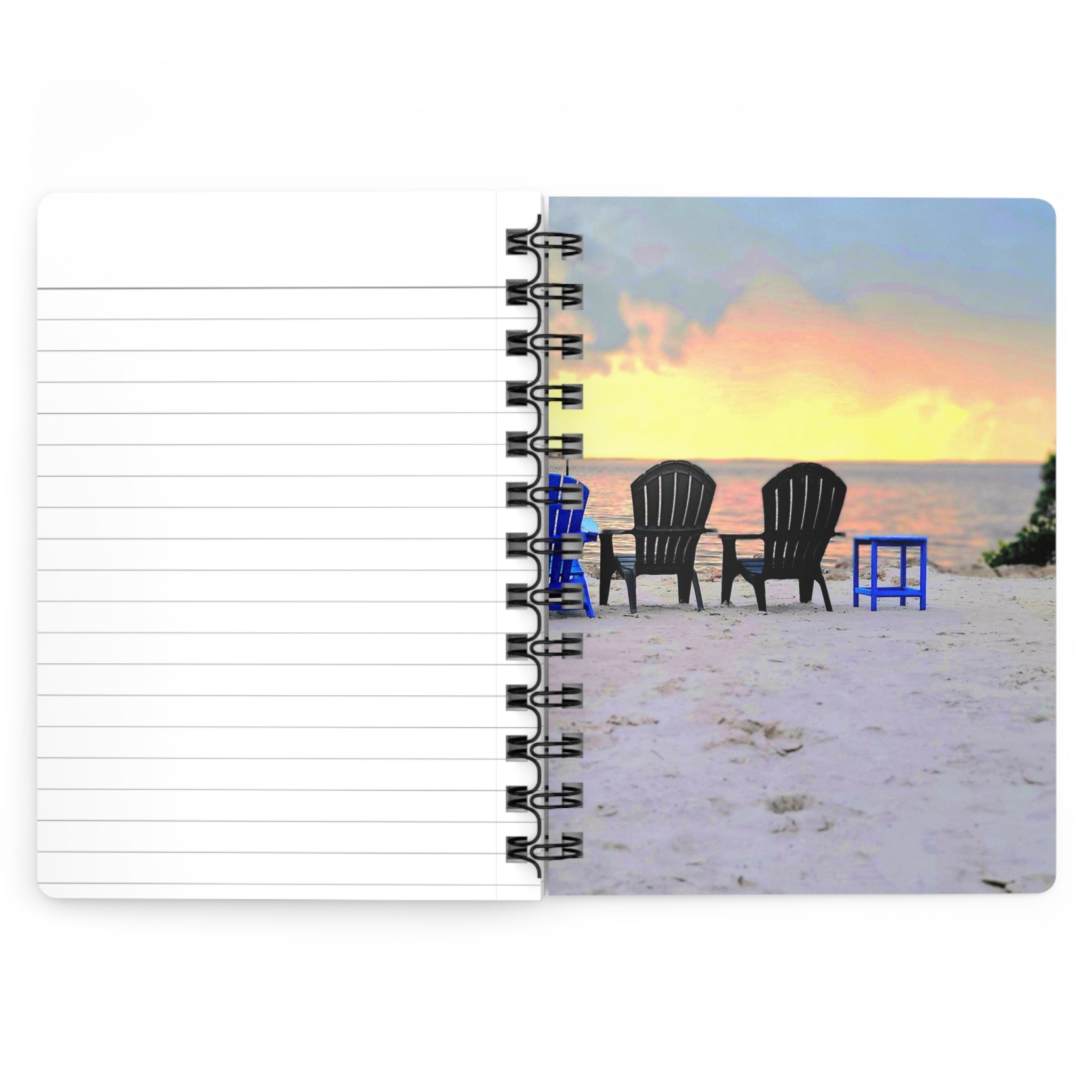 The Good Times We've Had Journal — Relaxing Coastal Notebook with Adirondack Chairs