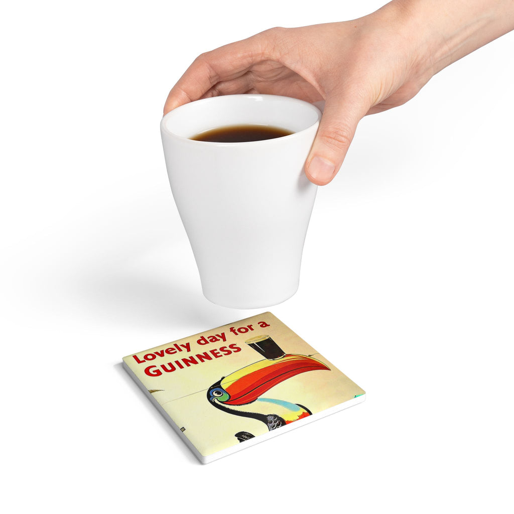 Guinness Toucan Ceramic Coaster – Vintage Pub Beer Bar Drink Mat