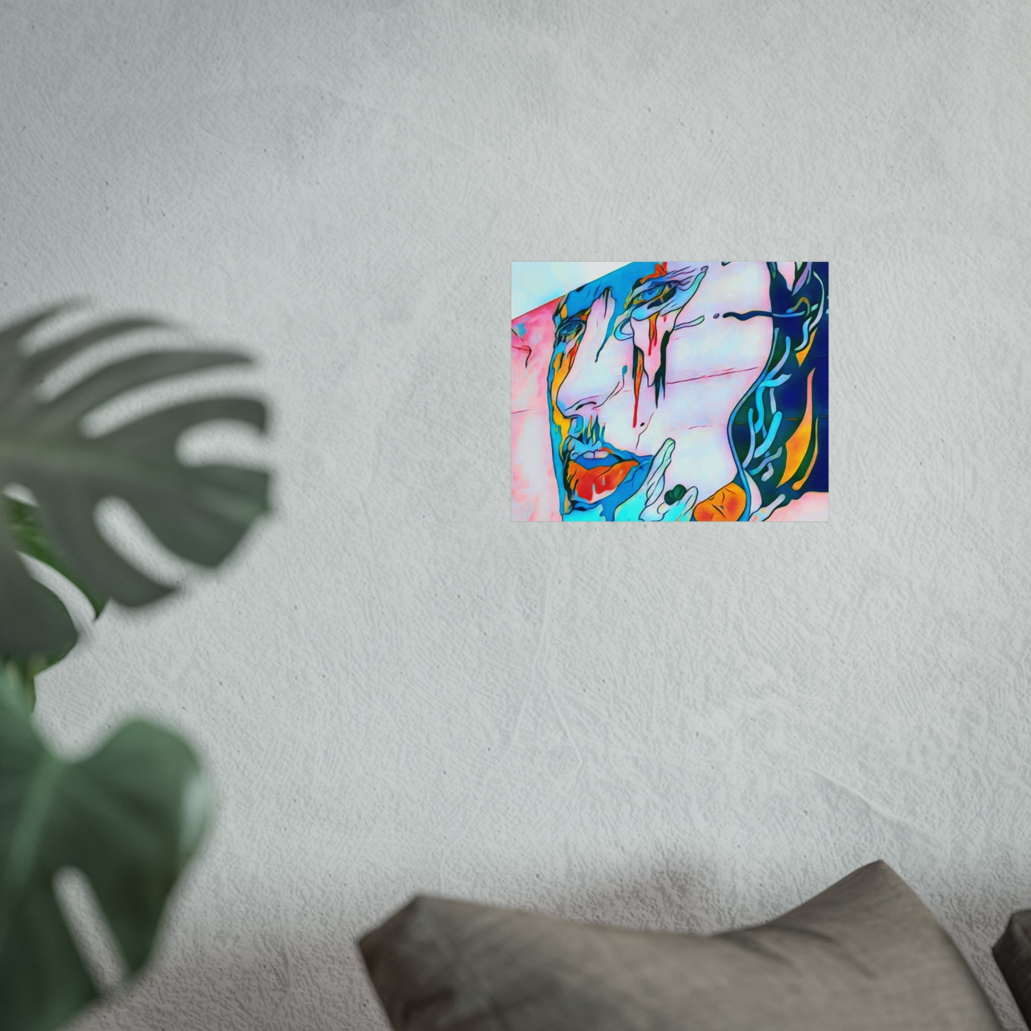 Abstract Colorful Portrait Fine Art Poster