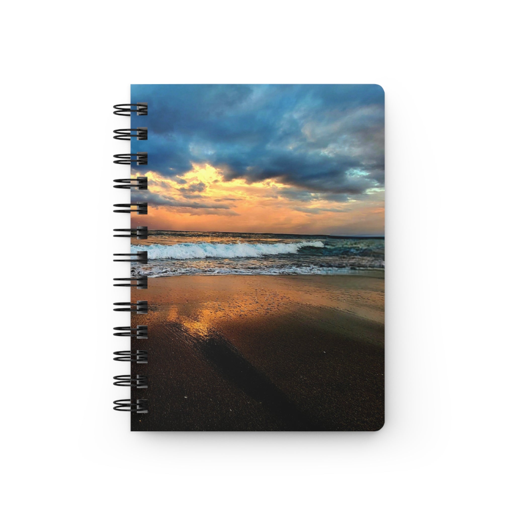 Making It Happen Journal — Ocean Waves Sunset Notebook for Travel & Reflection