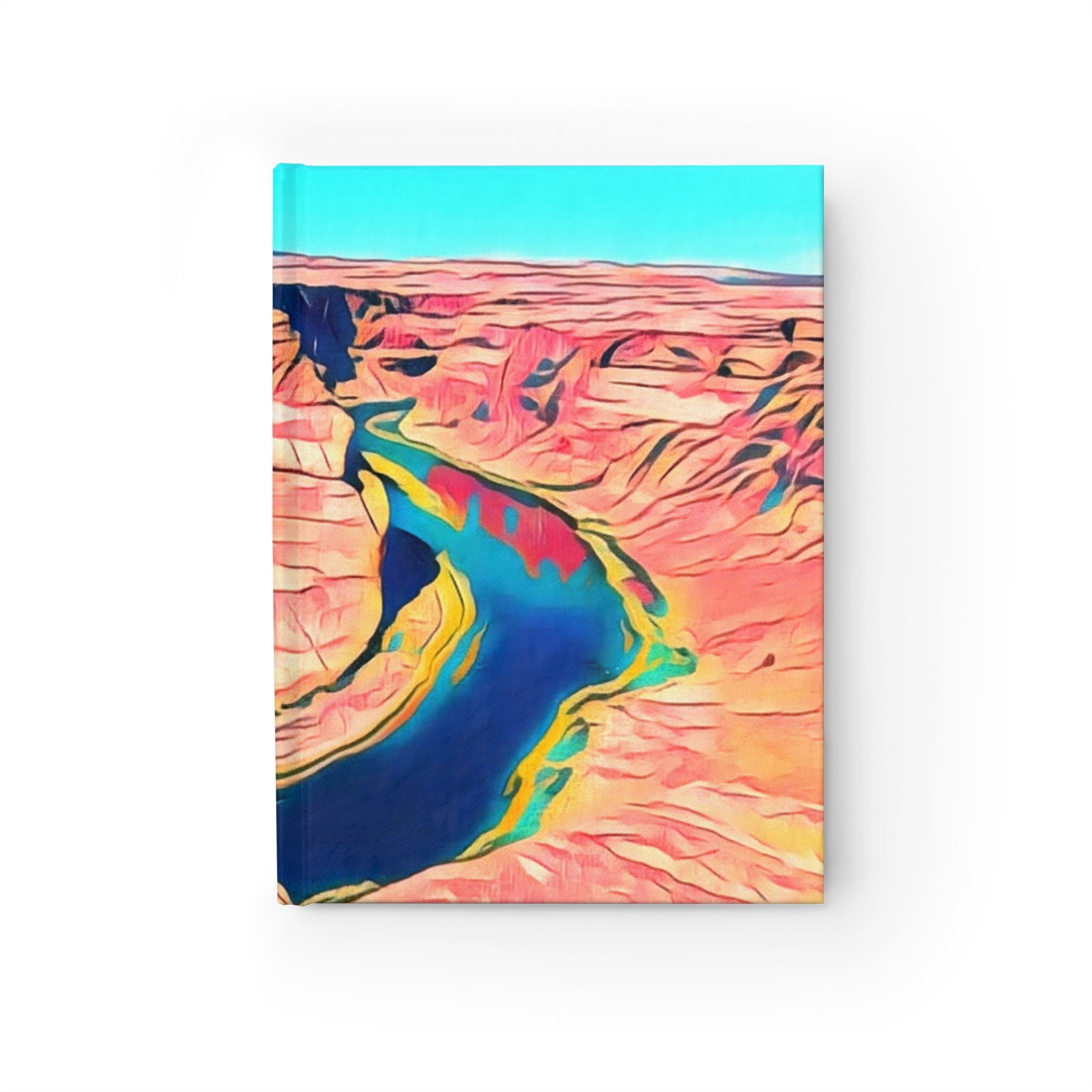 Desert Canyon River Journal — Colorful Southwestern Landscape Ruled Notebook