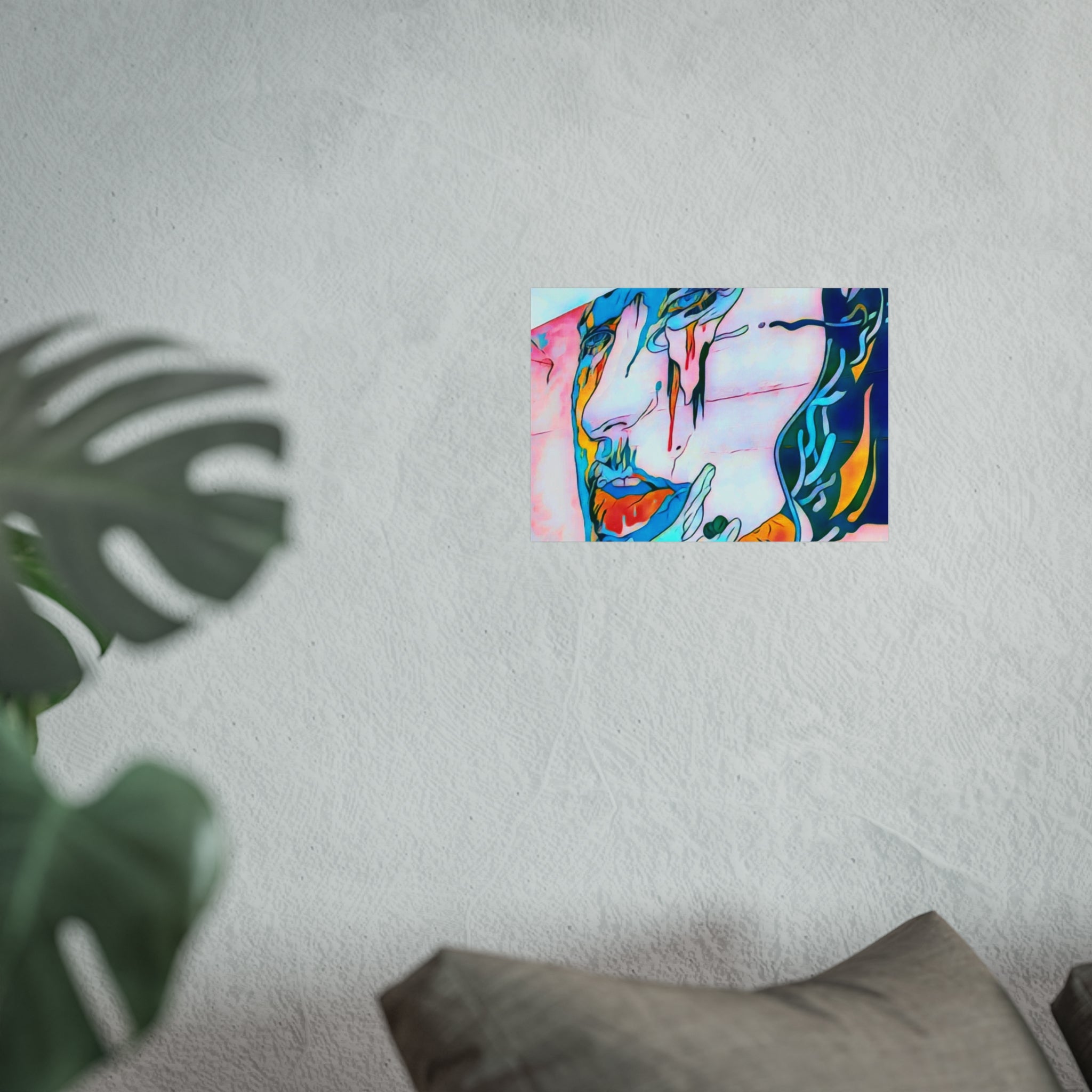 Abstract Colorful Portrait Fine Art Poster