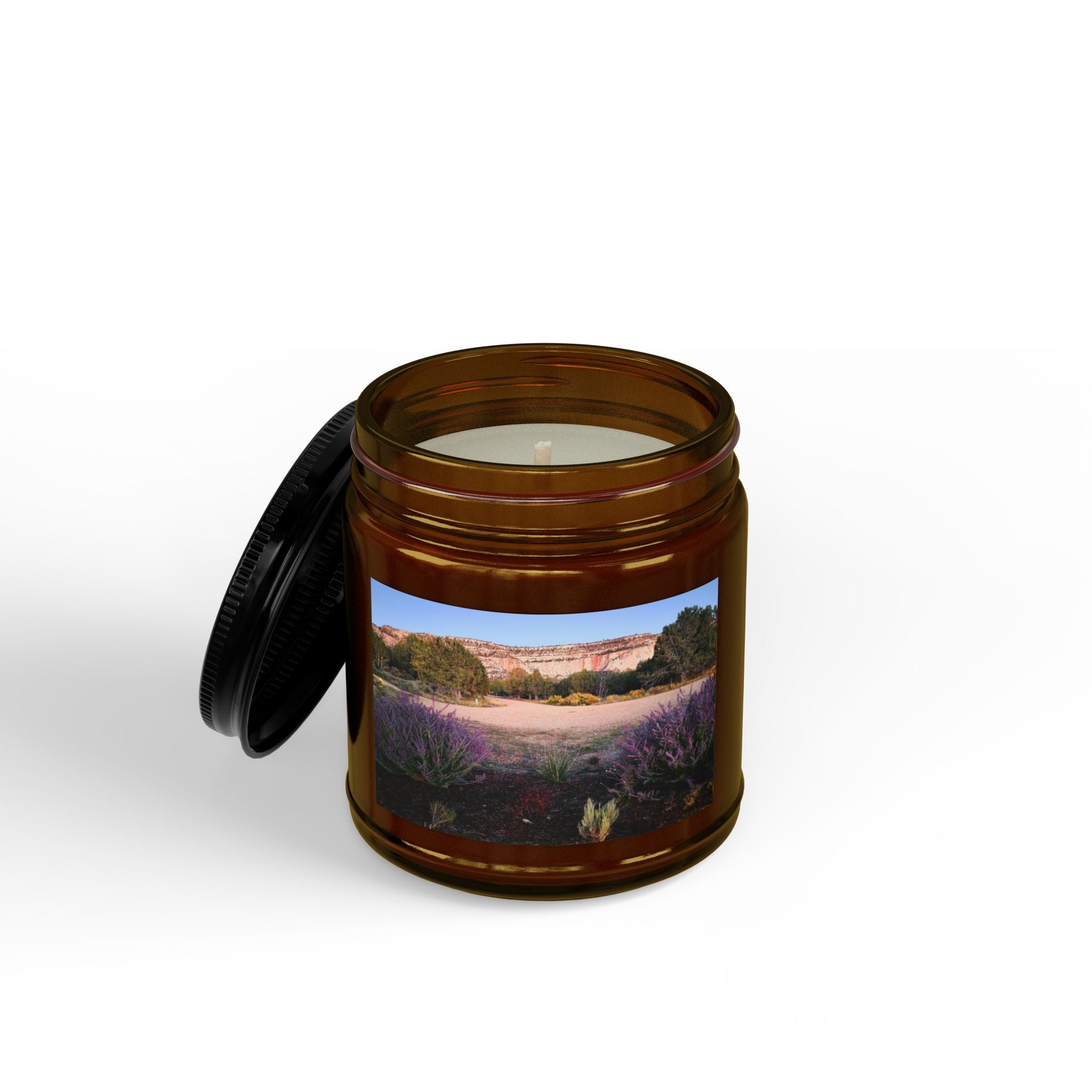 Lavender Meadow Soy Candle — Scented Amber Jar (4oz & 9oz)