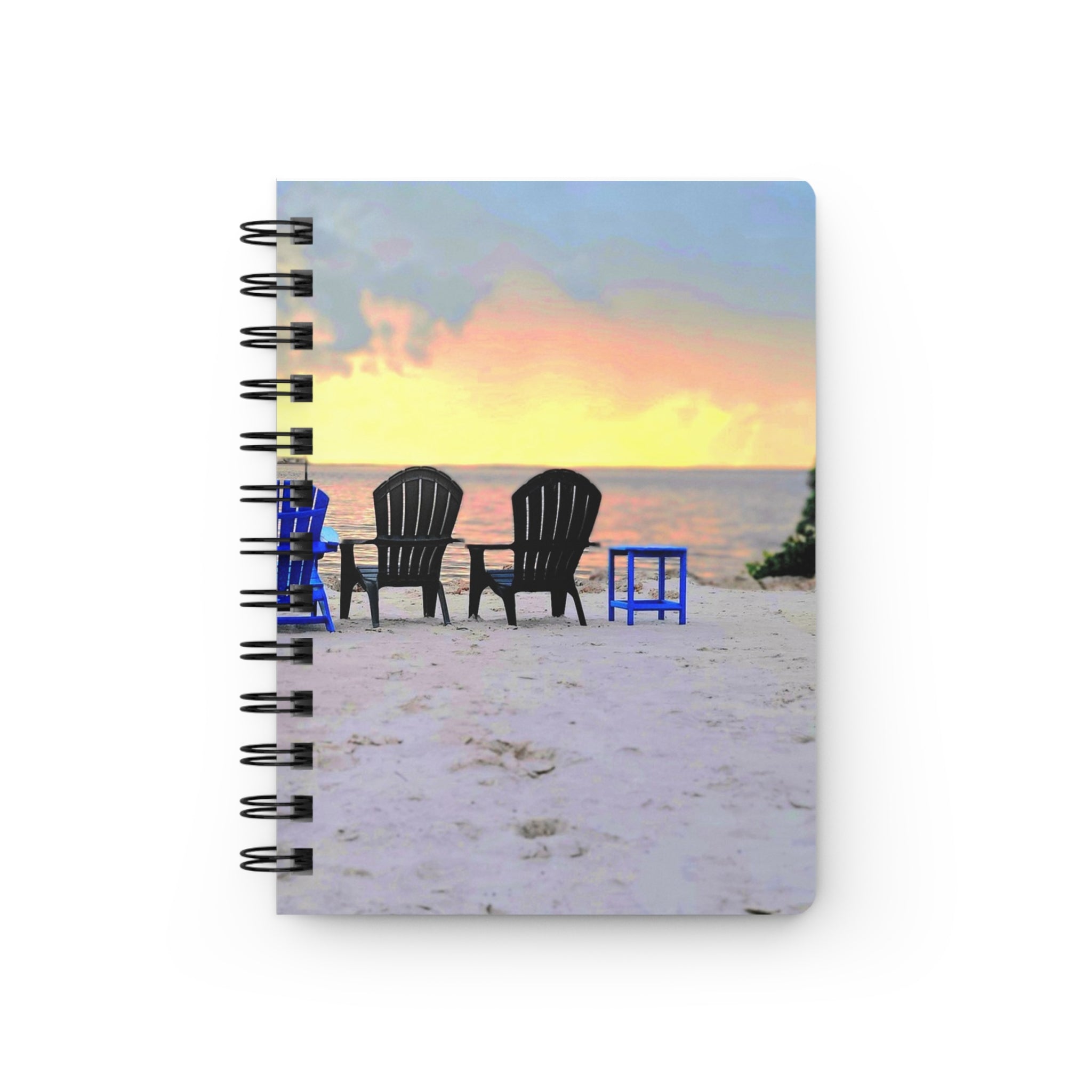 The Good Times We've Had Journal — Relaxing Coastal Notebook with Adirondack Chairs