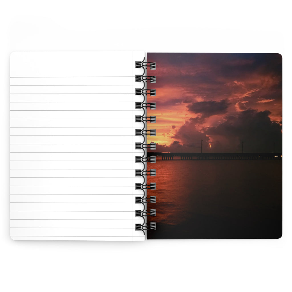 In Transit Journal — Moody Ocean Sunset Notebook for Travel, Reflection & Gifts