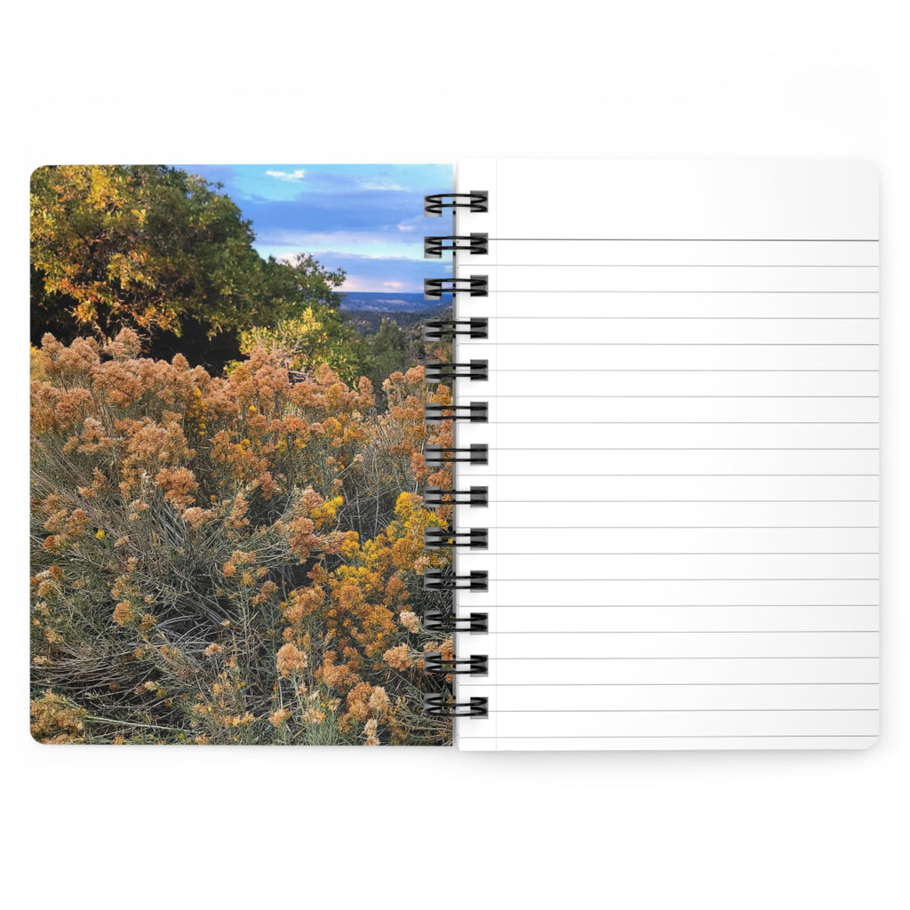 Spiral Notebook — Golden Sagebrush Landscape Journal (Nature Photography)