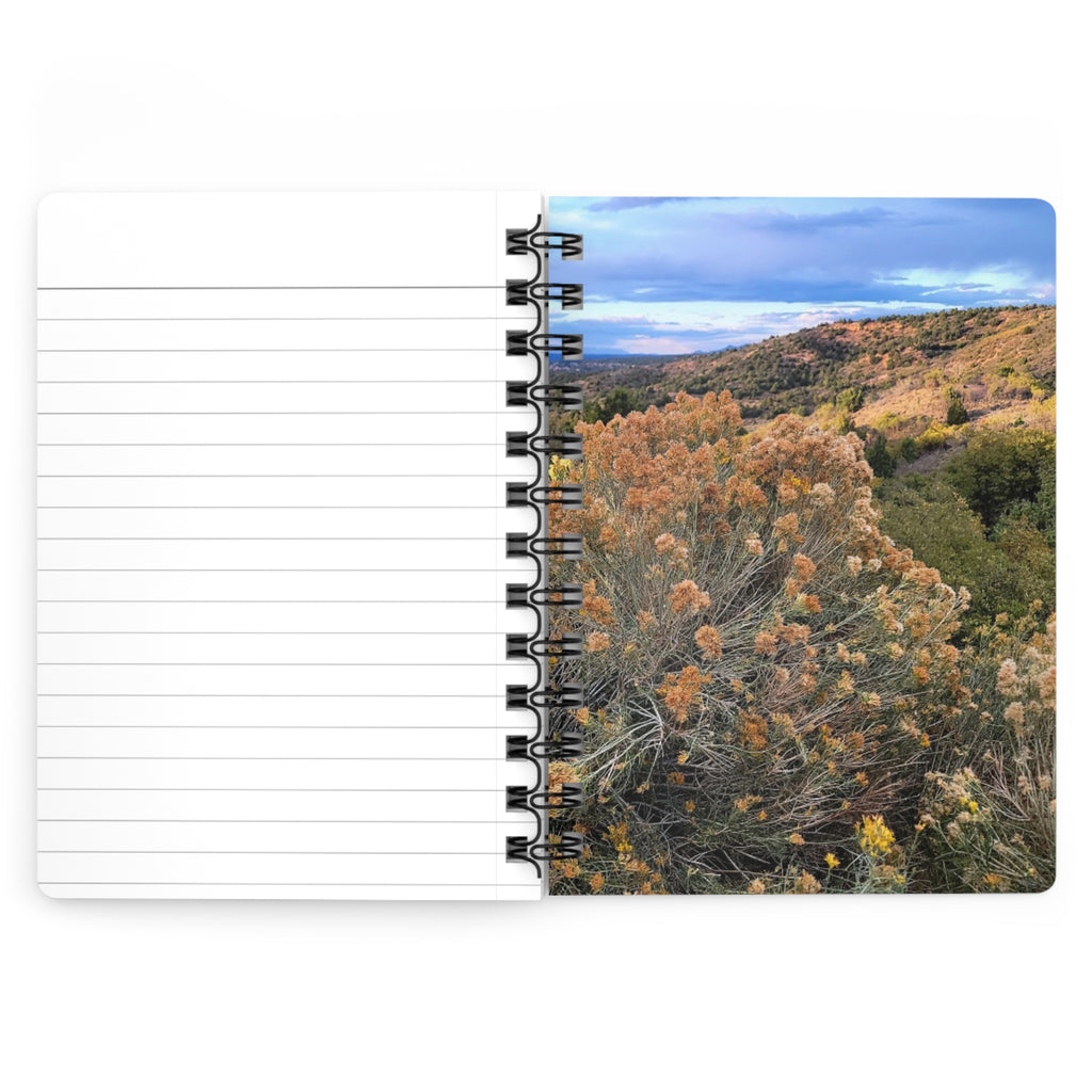 Spiral Notebook — Golden Sagebrush Landscape Journal (Nature Photography)