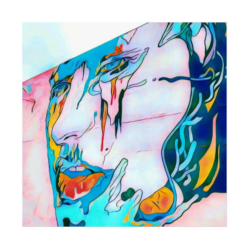 Abstract Colorful Portrait Fine Art Poster