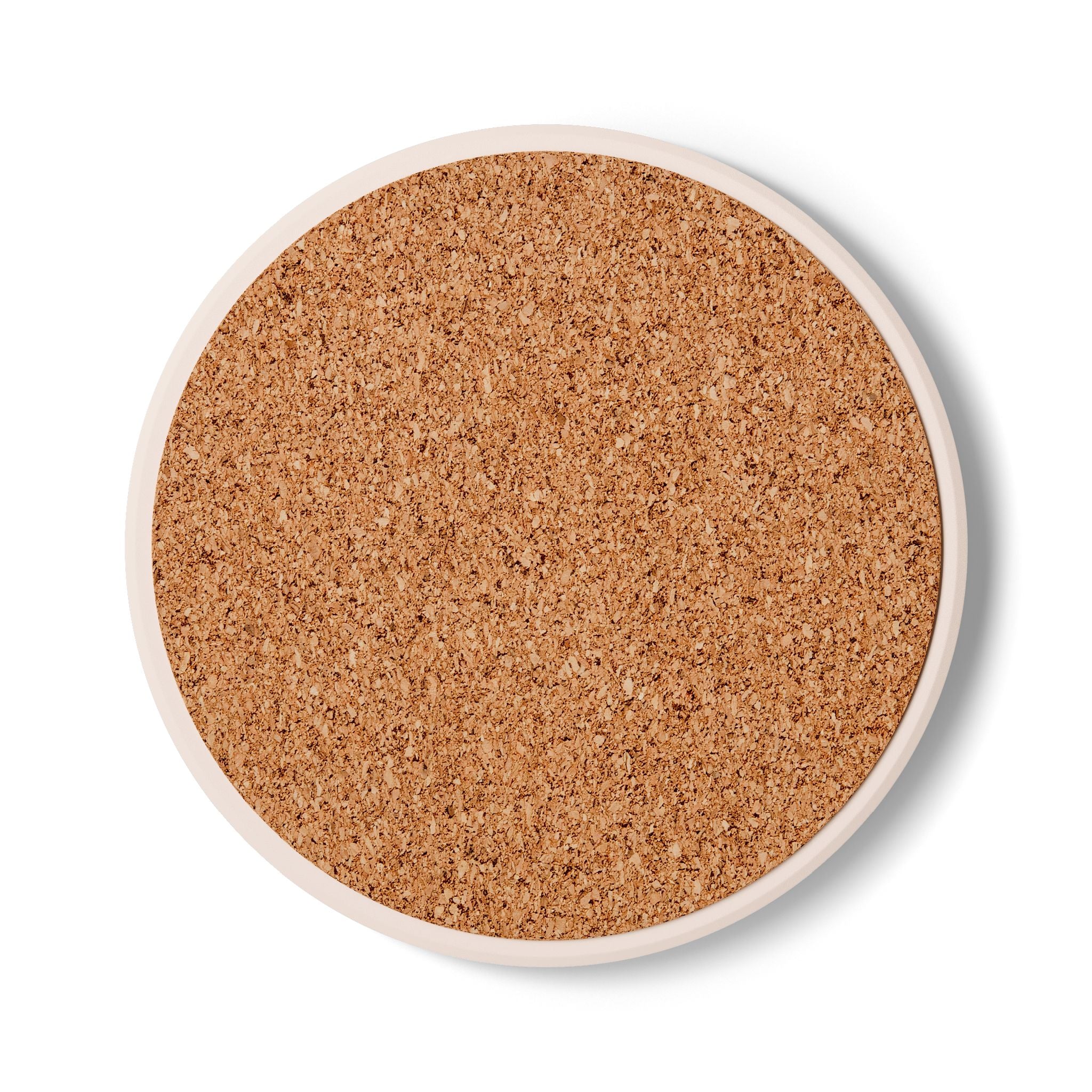 Beach Palm Ceramic Coaster — Tropical Ocean Sunset Drink Coaster