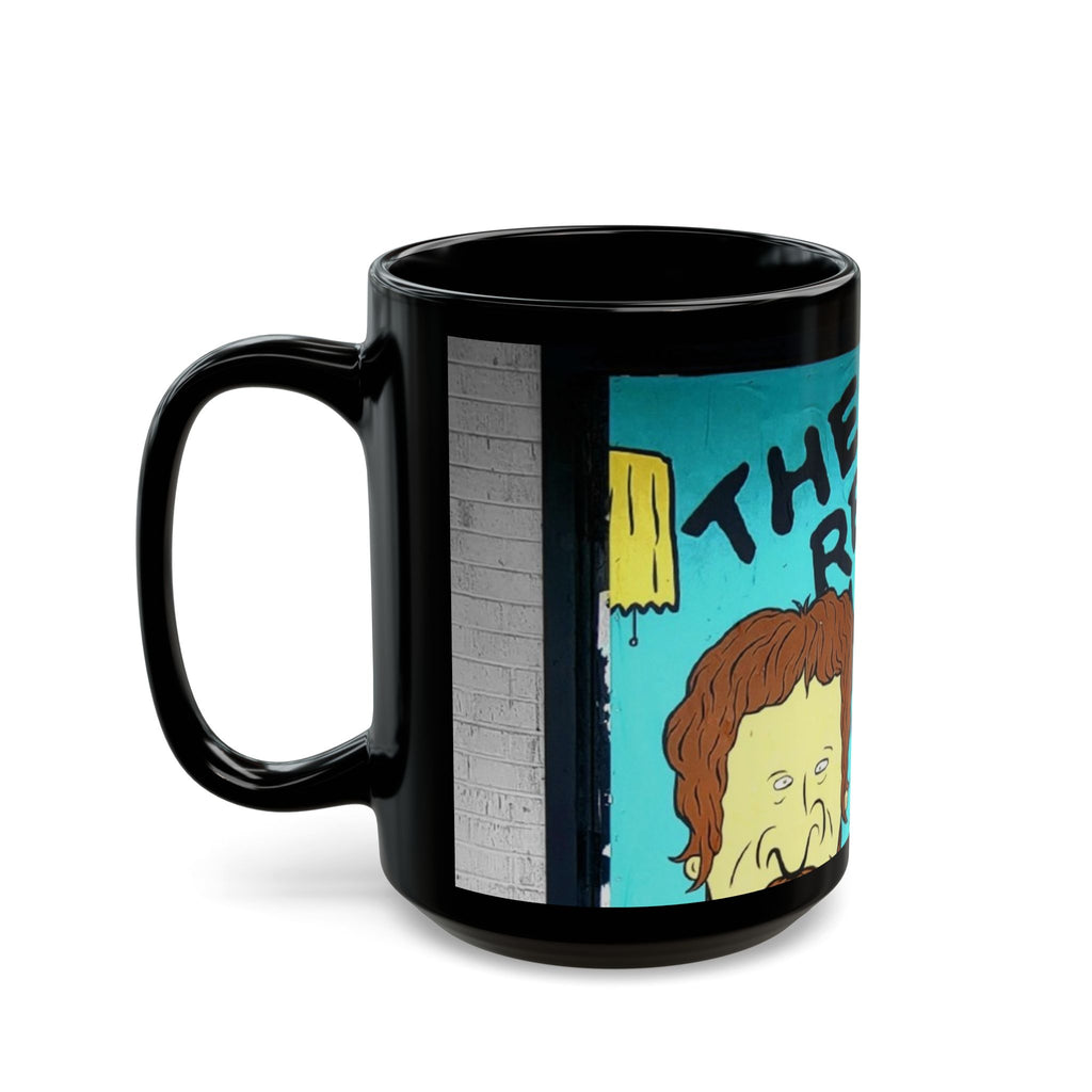 Black Mug — 'The Real World' Retro Cartoon Vegas Hotel Coffee Mug (11oz & 15oz)