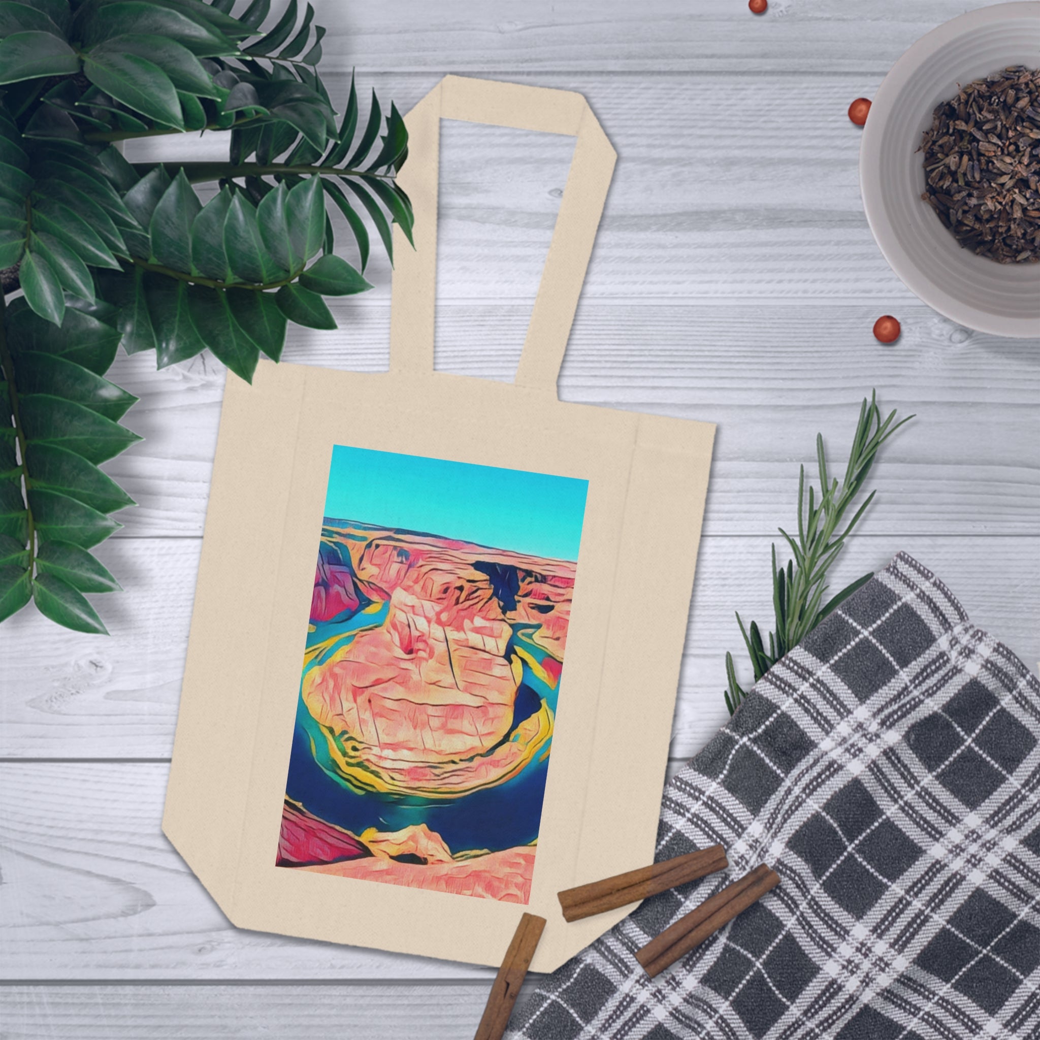 Wine-ing Around The River Bend - Double Wine Tote