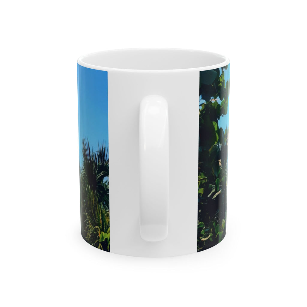 Beach Landscape Ceramic Mug — Ocean Dunes Photo Coffee Cup (11oz or 15oz)