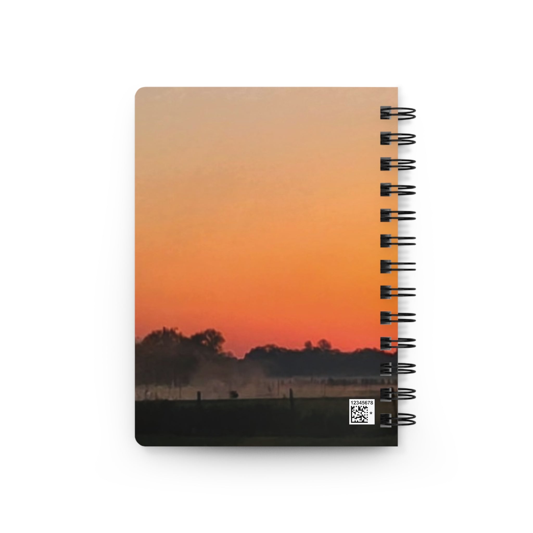 Sunrise Horizon Spiral Journal — Sunset Landscape Notebook for Travel, Reflection & Daily Notes