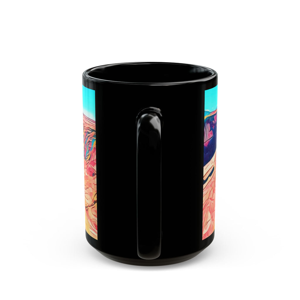 Desert Canyon Art Mug — Vibrant Horseshoe Bend Landscape Ceramic Coffee Cup