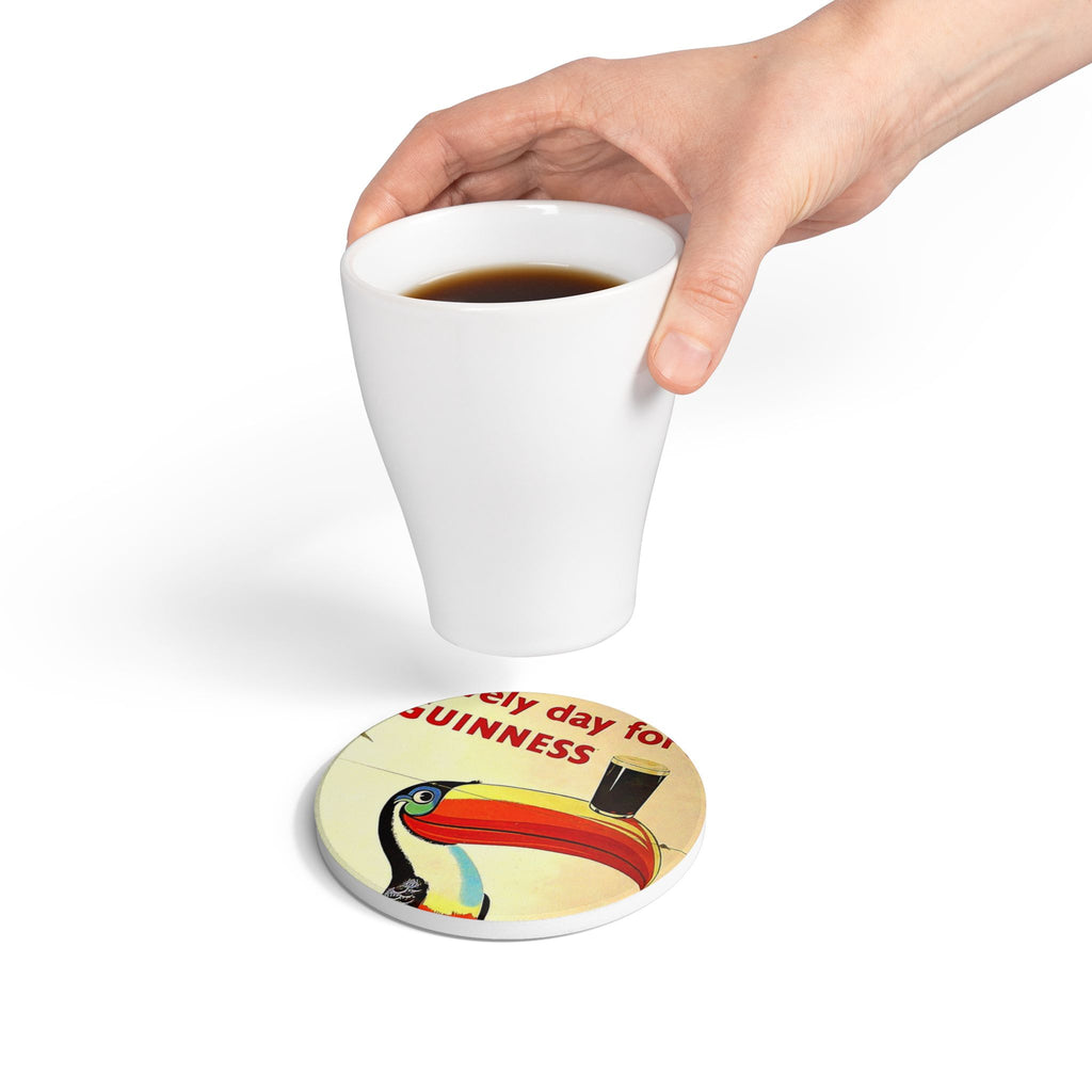 Guinness Toucan Ceramic Coaster – Vintage Pub Beer Bar Drink Mat