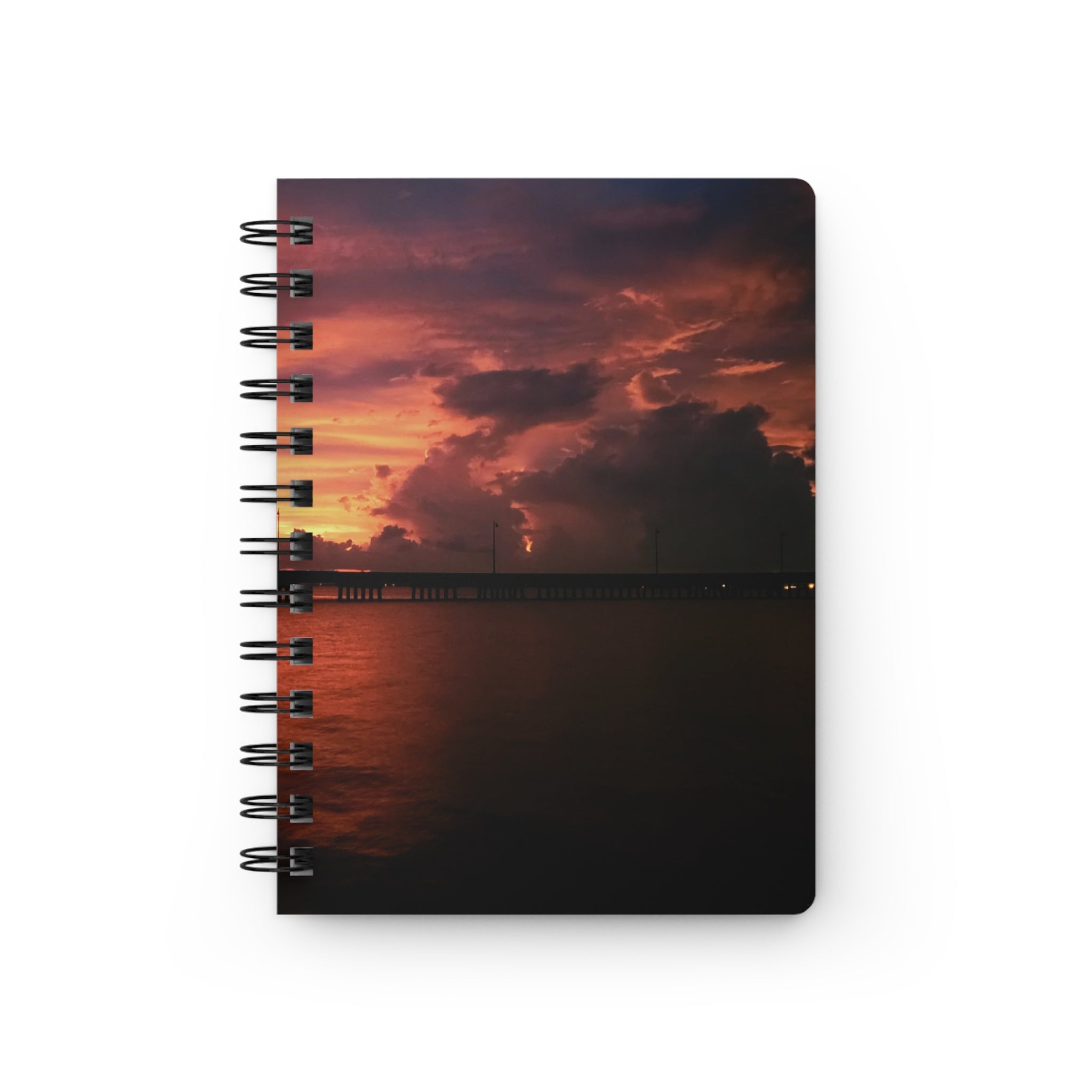 In Transit Journal — Moody Ocean Sunset Notebook for Travel, Reflection & Gifts