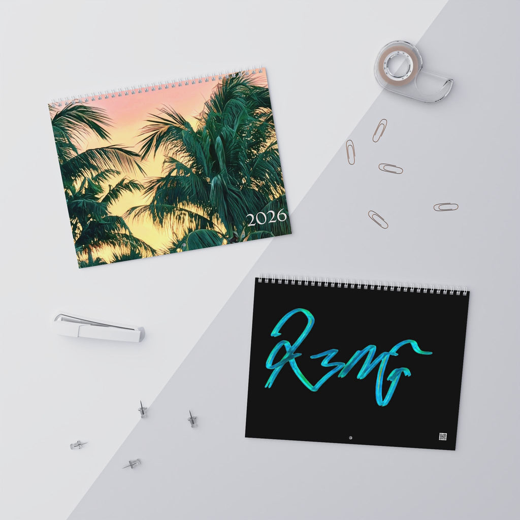 2026 Tranquil Beach Wall Calendar — Coastal Photography Monthly Planner