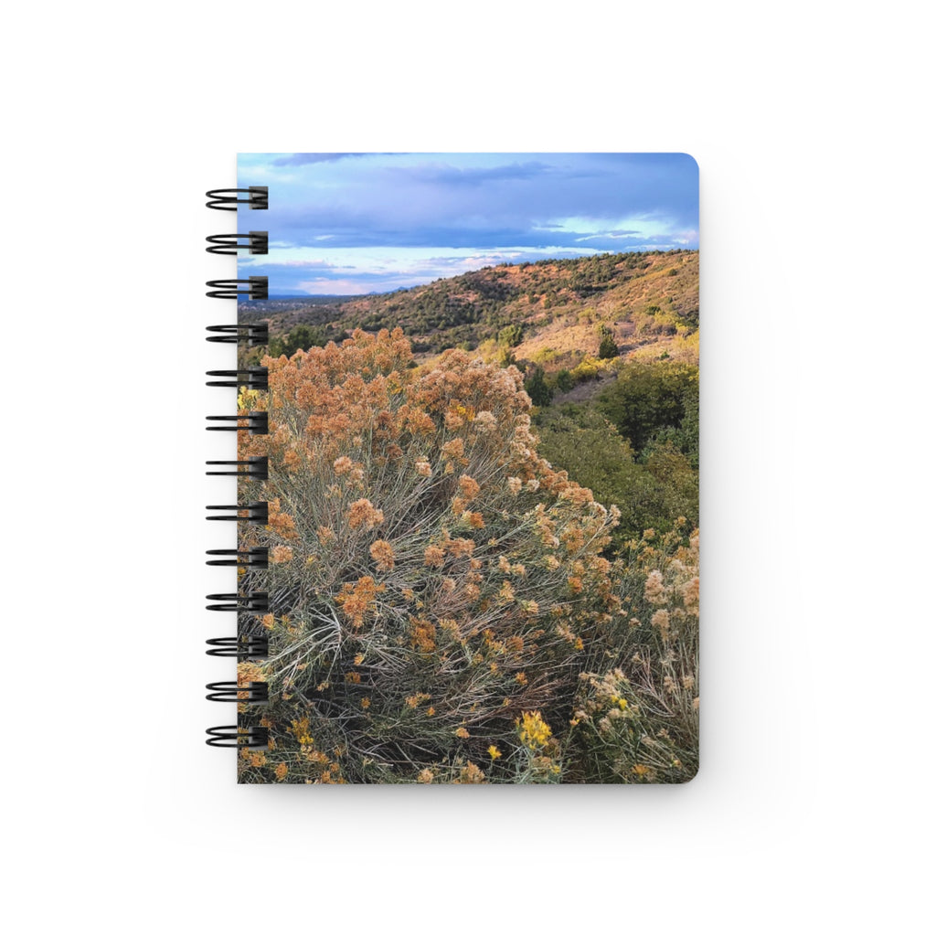 Spiral Notebook — Golden Sagebrush Landscape Journal (Nature Photography)