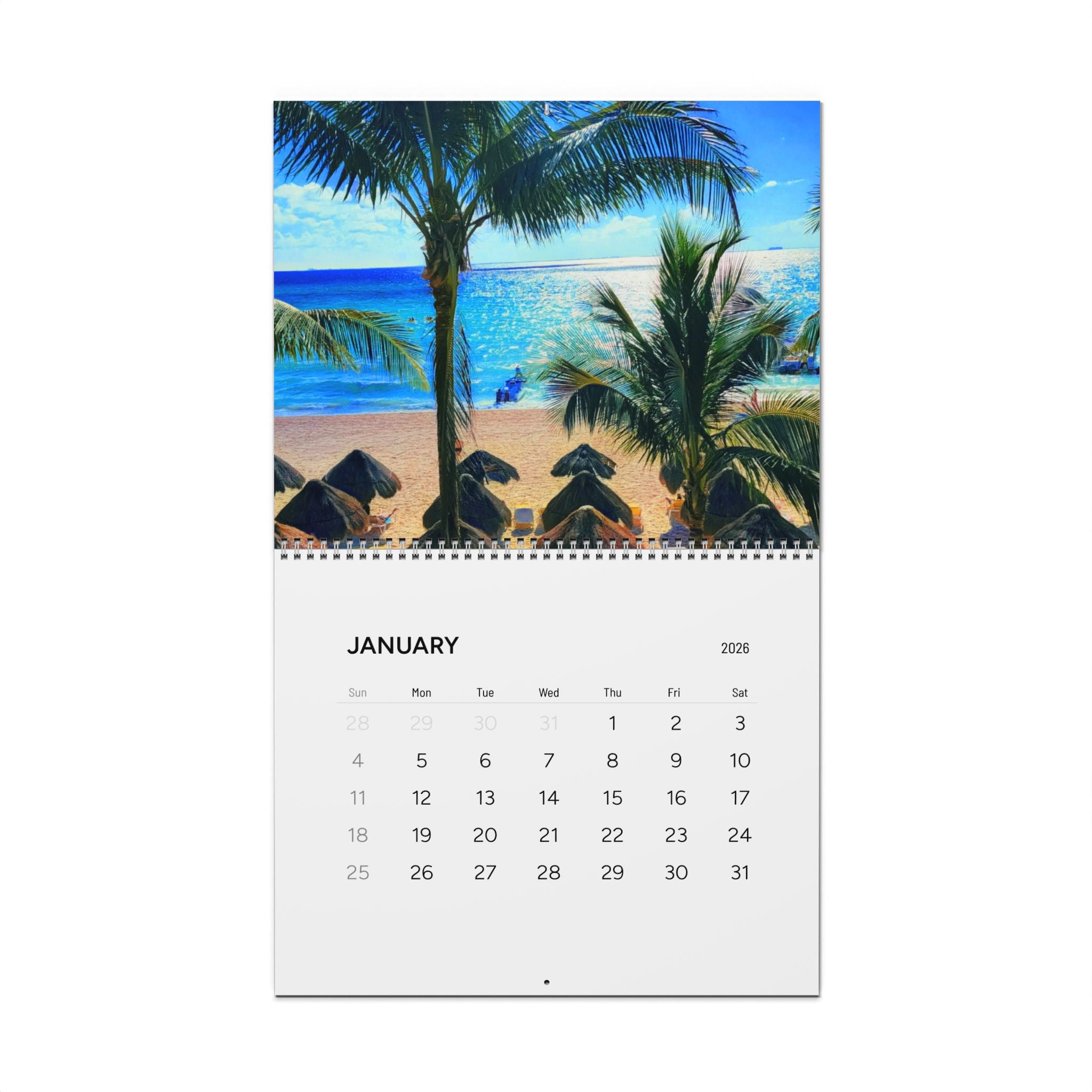 2026 Beach Special Effects Wall Calendar — Scenic Coastal Photography Calendar
